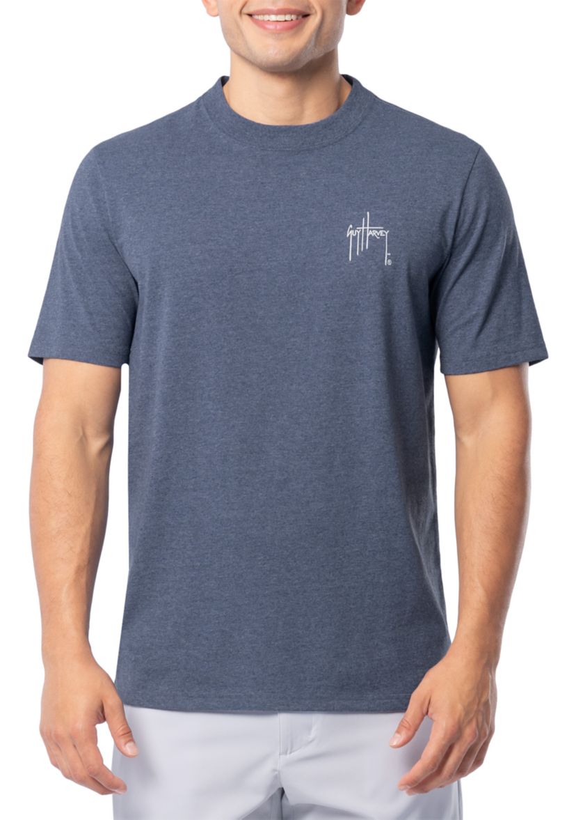 Mens Sketchy Blue Short Sleeve Pocket T-Shirt