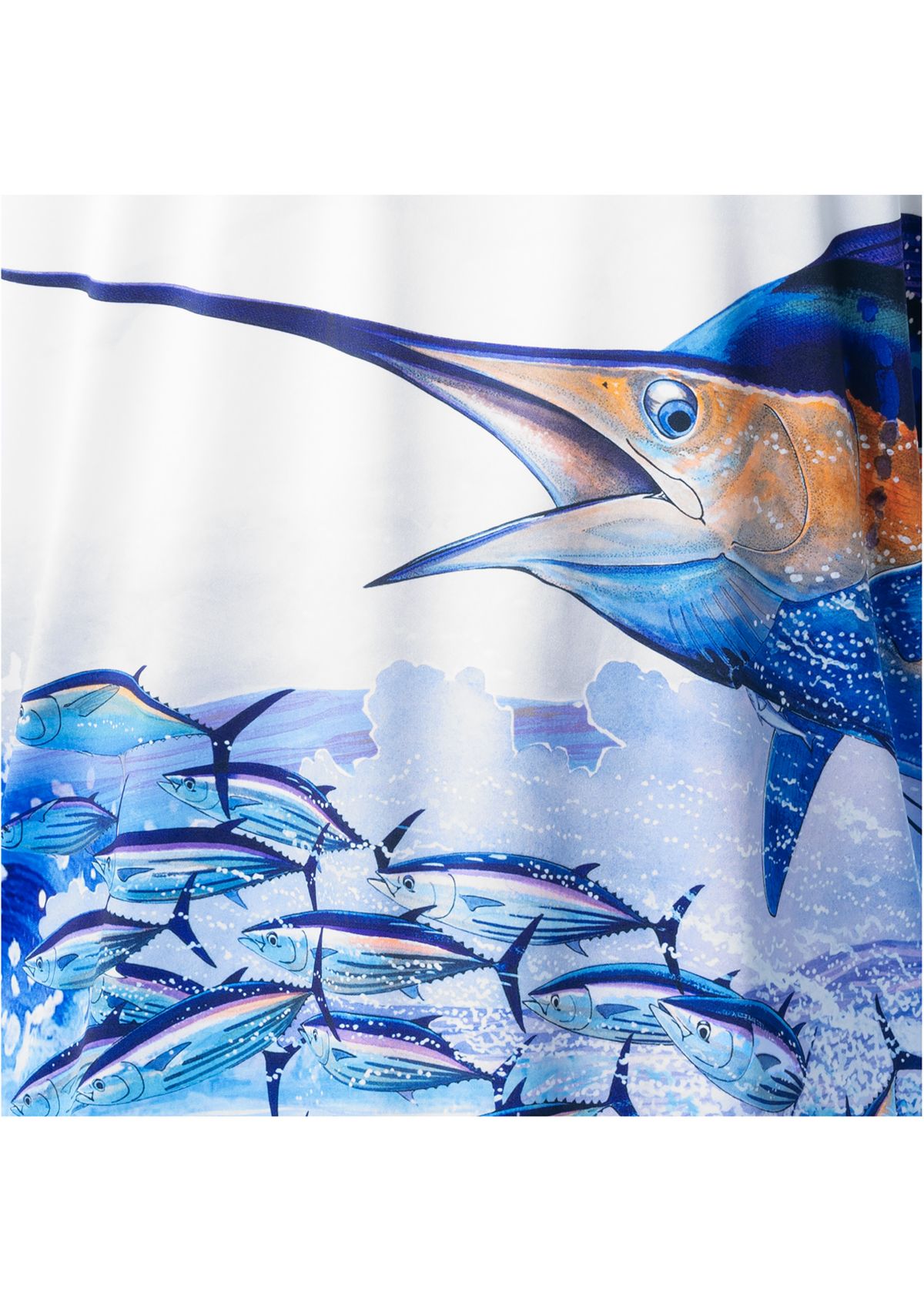 Mens Big Blue Long Sleeve Performance Shirt