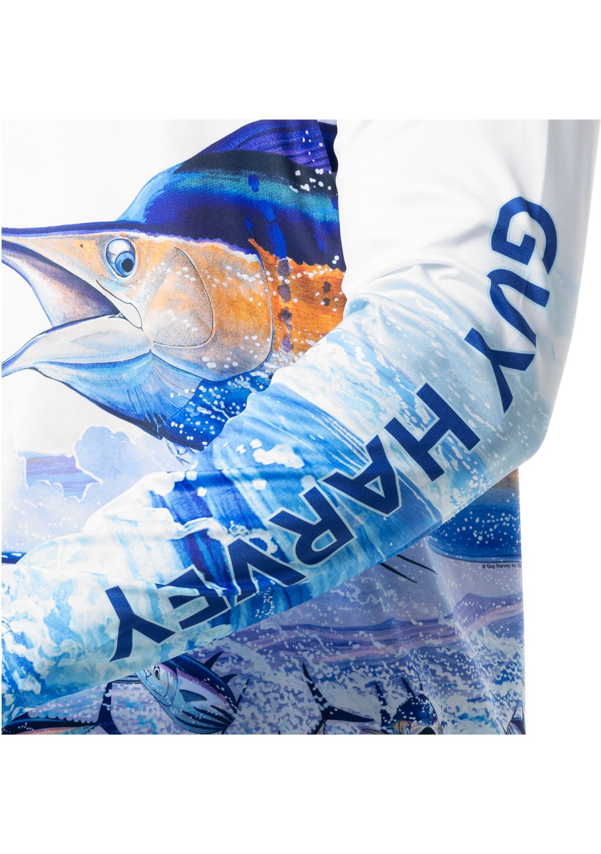 Mens Big Blue Long Sleeve Performance Shirt