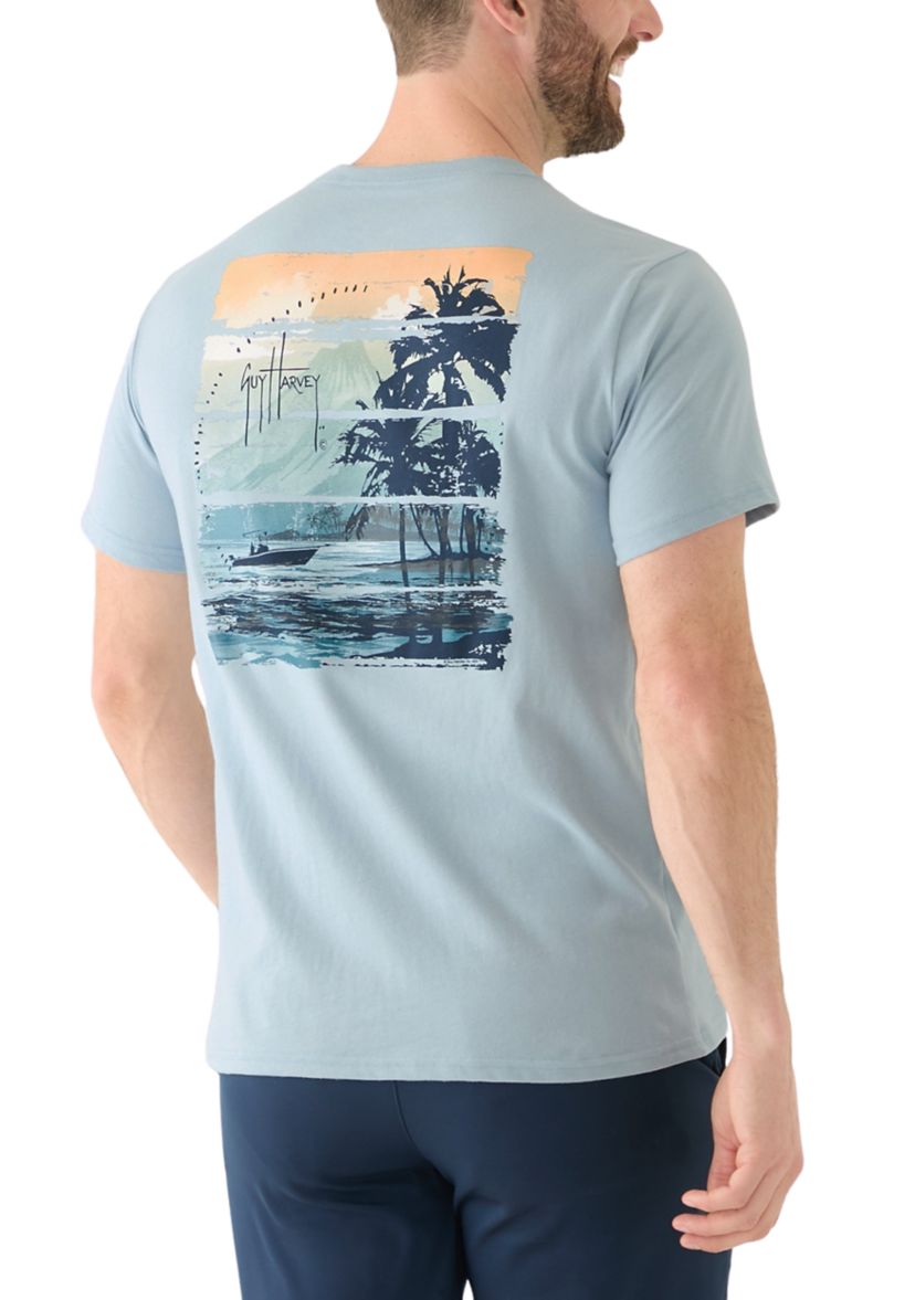 Mens Horizon Short Sleeve Graphic T-Shirt