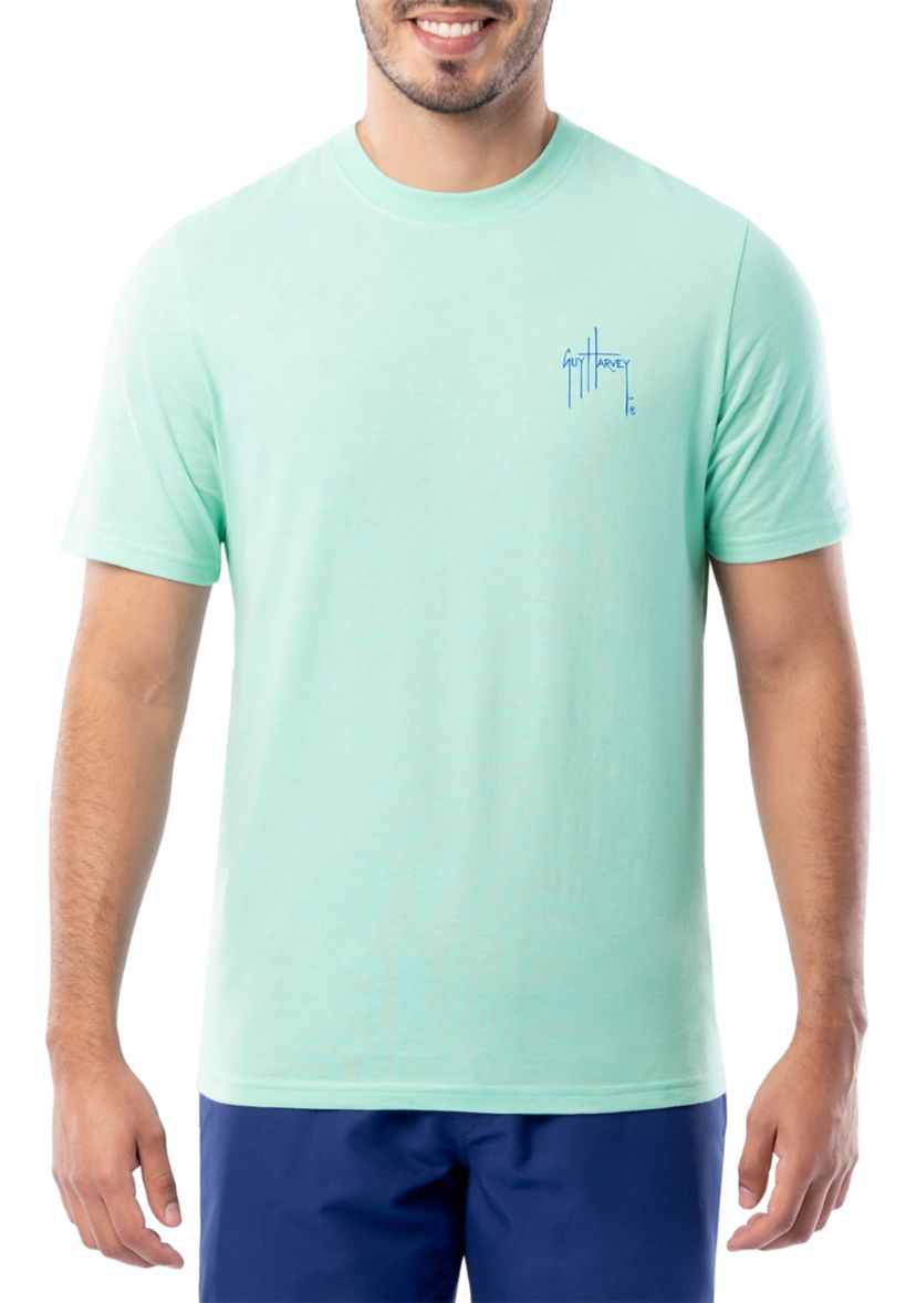 Mens Summer Sail Short Sleeve Graphic T-Shirt