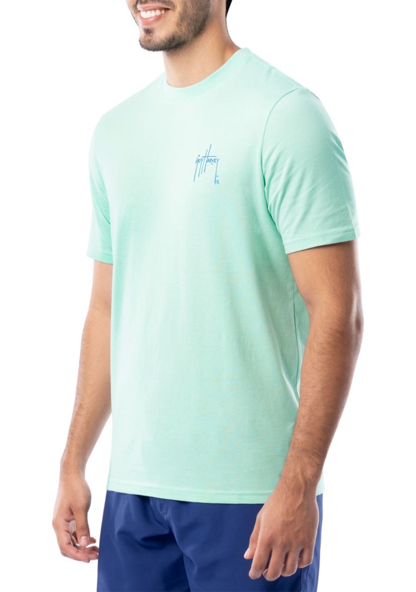 Mens Summer Sail Short Sleeve Graphic T-Shirt