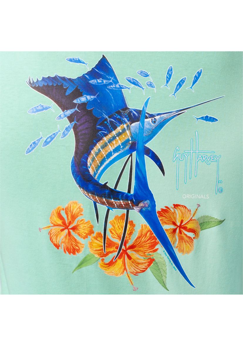 Mens Summer Sail Short Sleeve Graphic T-Shirt