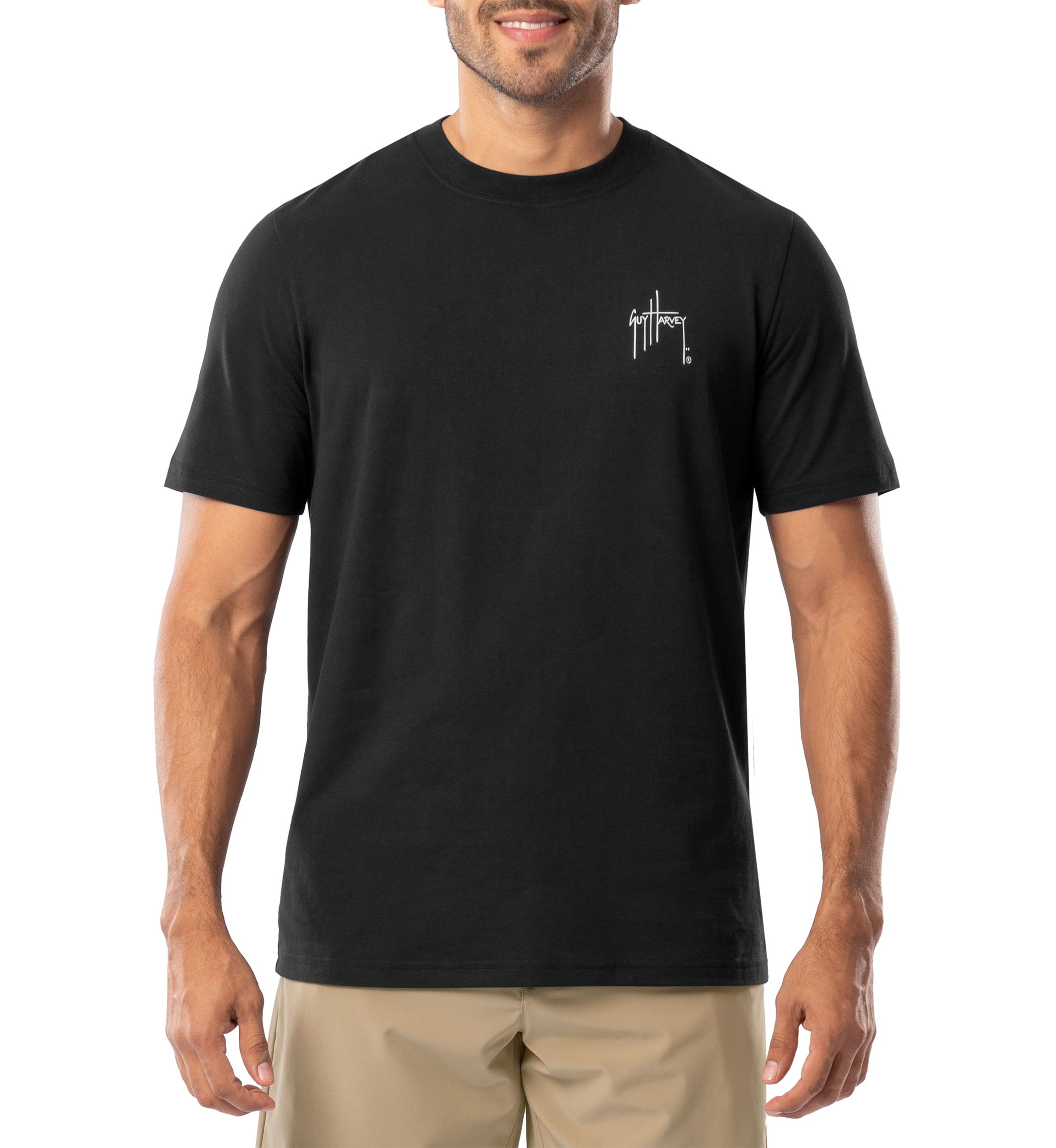 T-shirt Manches Longues Guy Harvey Performance - Gris, Taille L - Neuf Avec étiquettes !