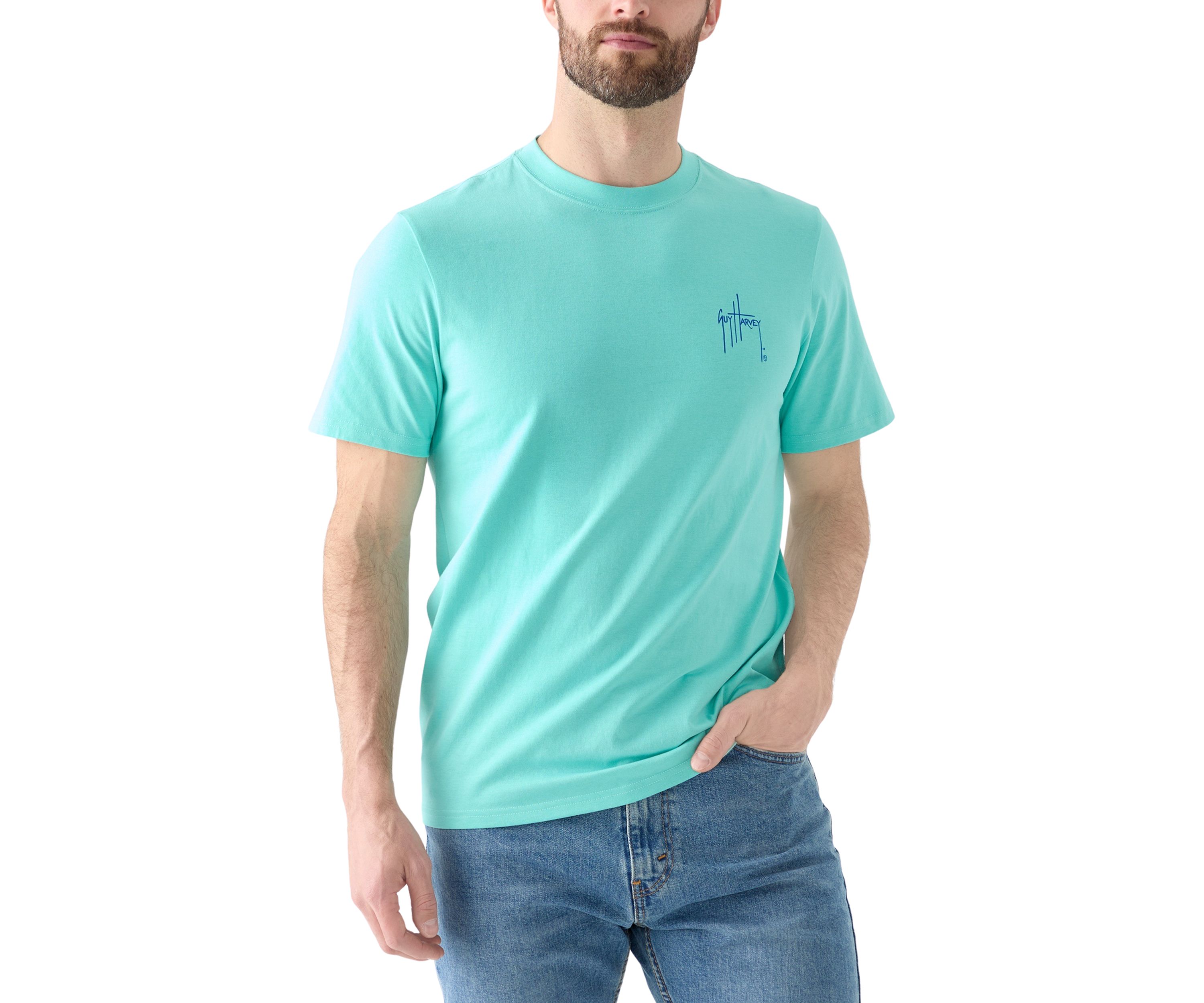Blue Hawaiian Short Sleeve Graphic T-Shirt 