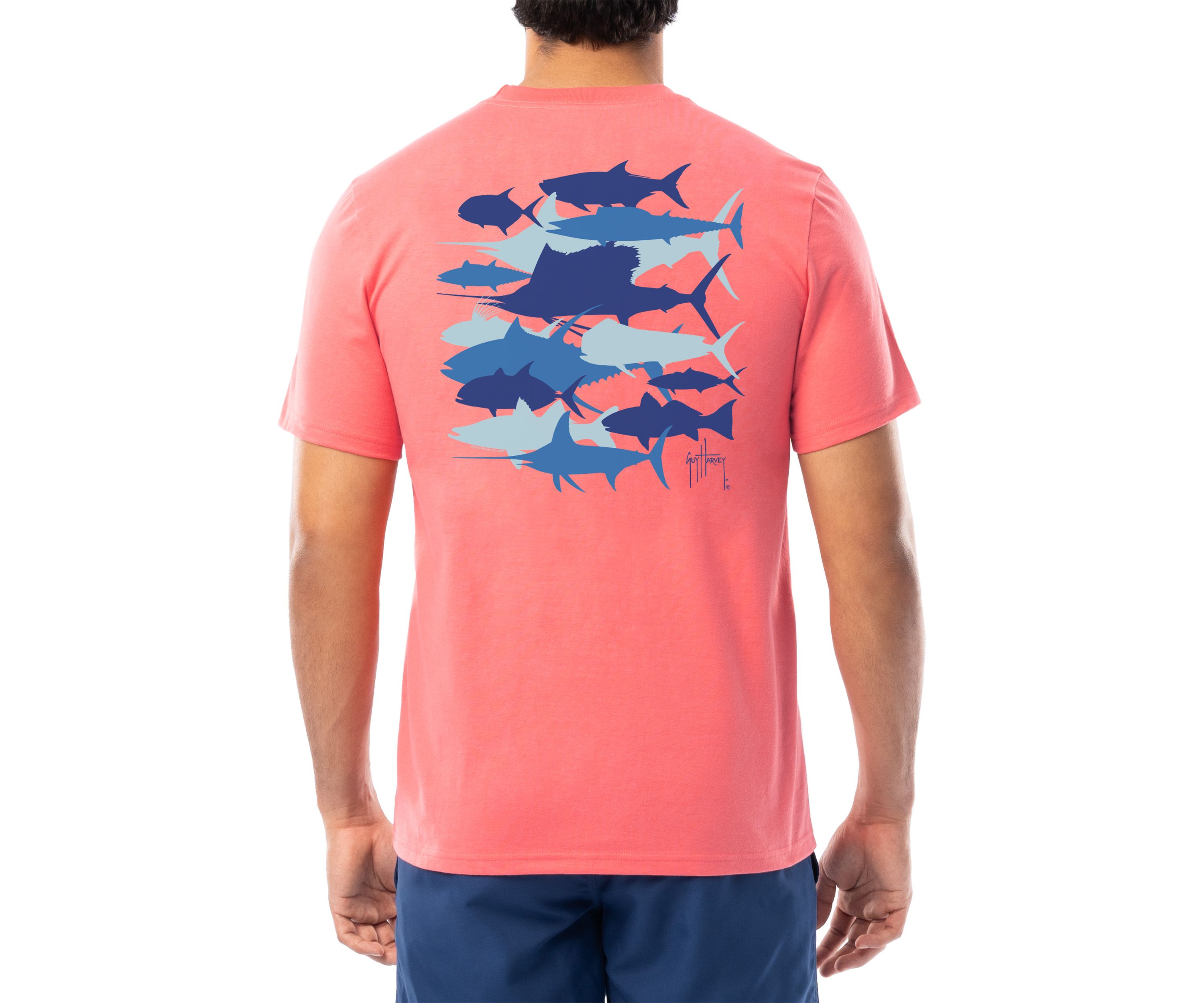 Mens Coral Species Silos Graphic Short Sleeve T-Shirt