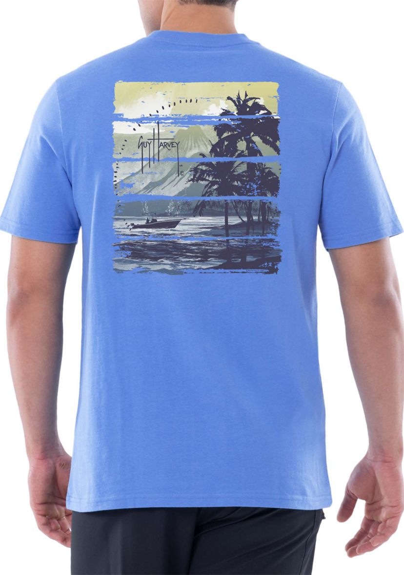 Mens Horizon Short Sleeve Pocket T-Shirt