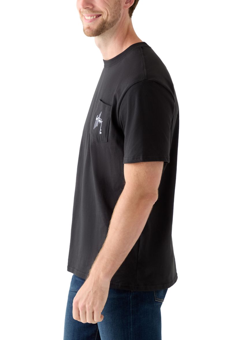 Mens Sunset Paradise Short Sleeve Graphic T-Shirt