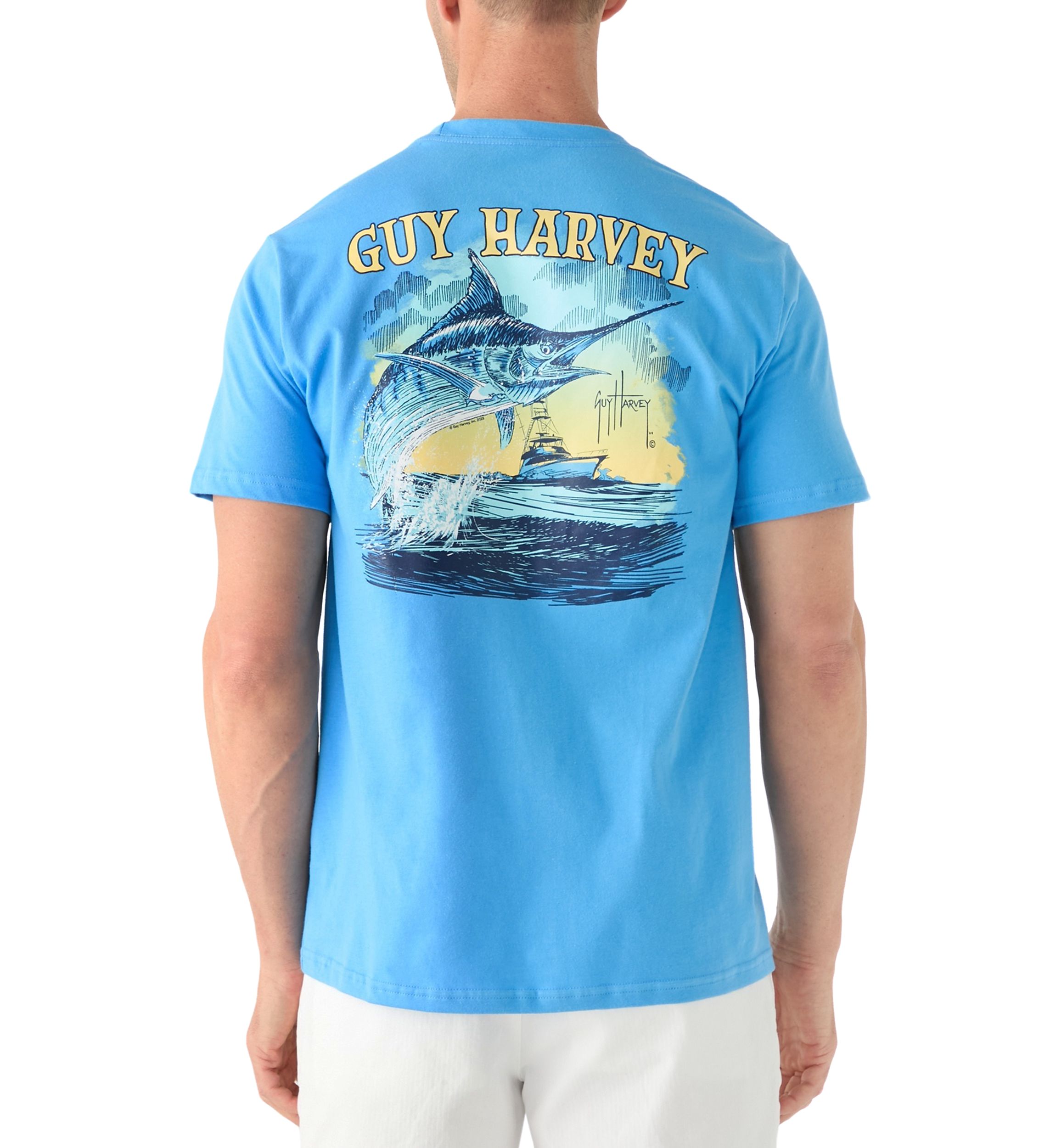 Sketchy Blue Short Sleeve Pocket T-Shirt