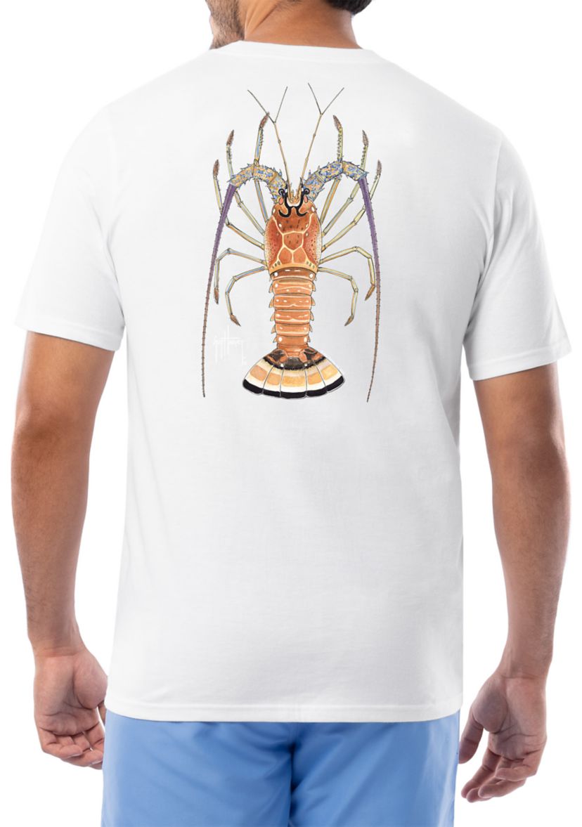 Mens FL Lobster Graphic Short Sleeve Pocket T-Shirt