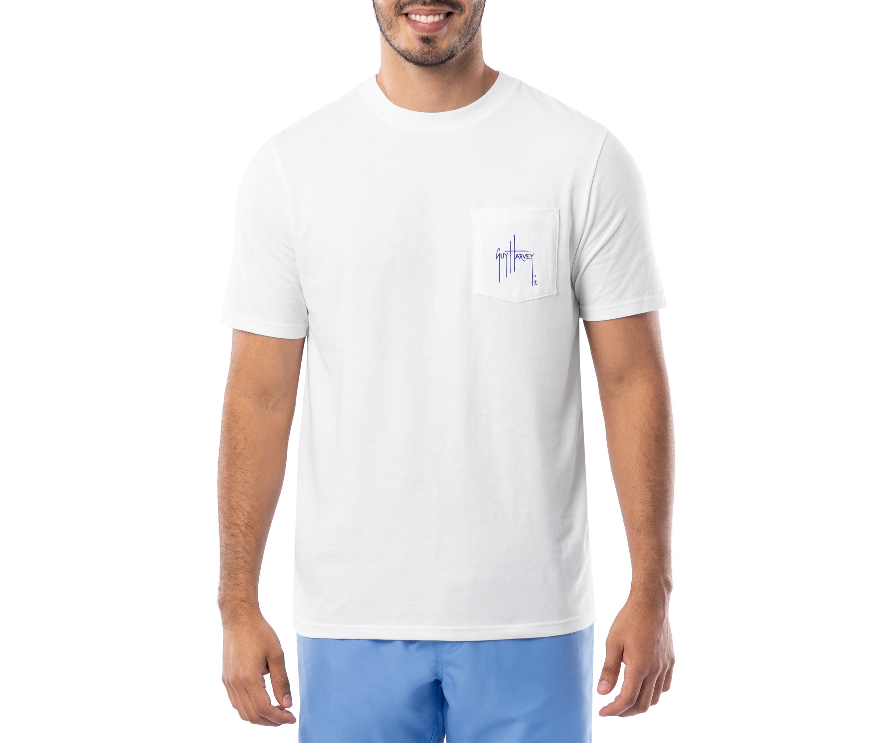 Mens FL Lobster Graphic Short Sleeve Pocket T-Shirt