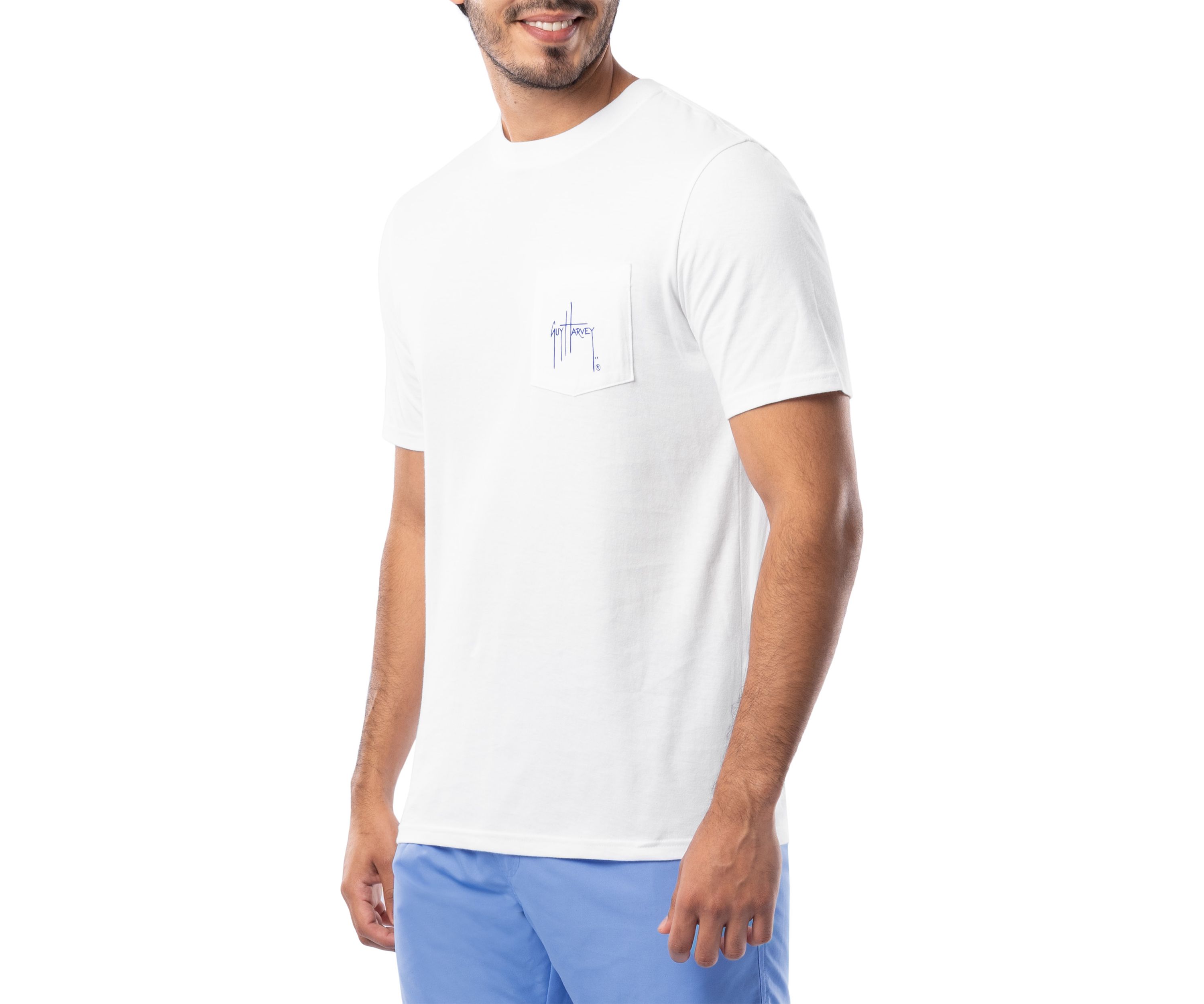 Mens FL Lobster Graphic Short Sleeve Pocket T-Shirt