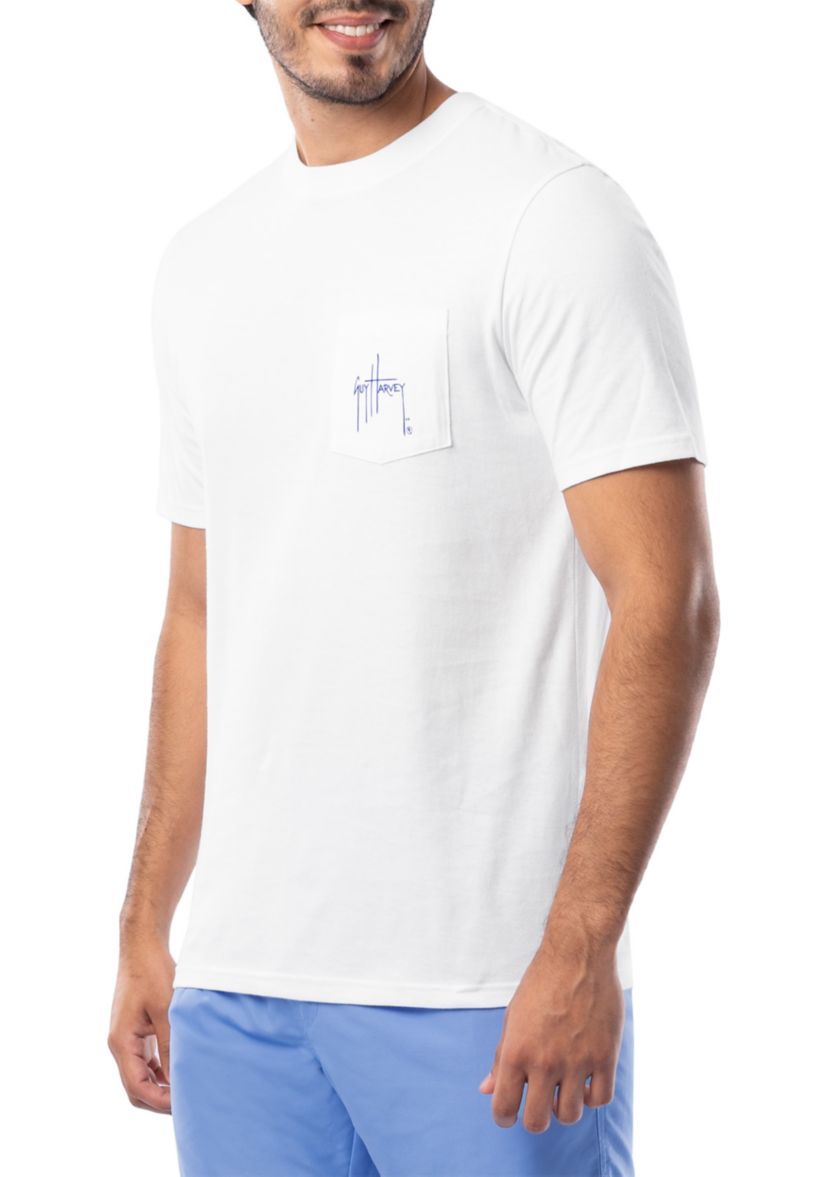 Mens FL Lobster Graphic Short Sleeve Pocket T-Shirt