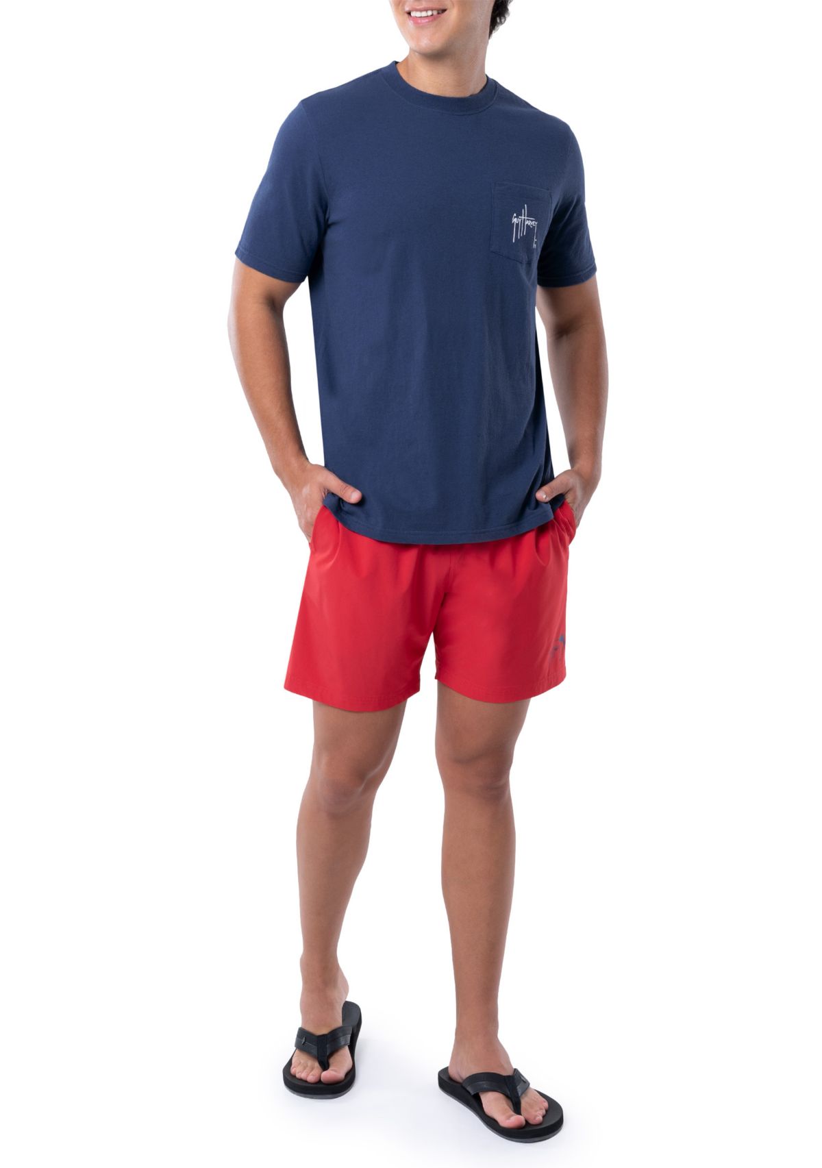 Mens Harvest Short Sleeve Graphic Pocket T-Shirt