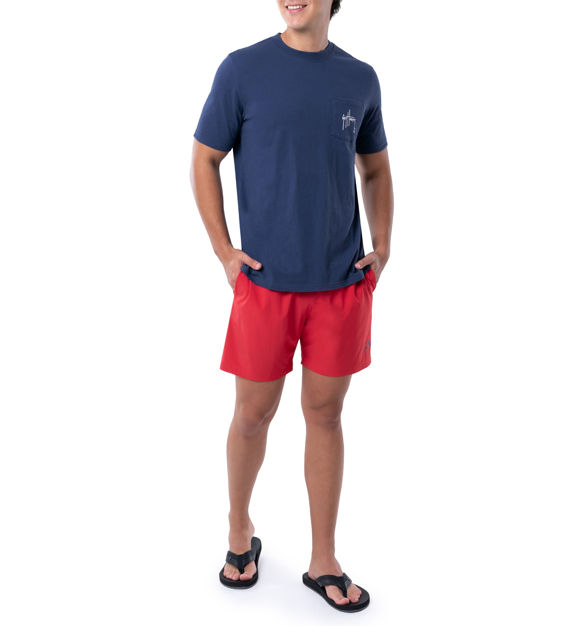 Mens Harvest Short Sleeve Graphic Pocket T-Shirt