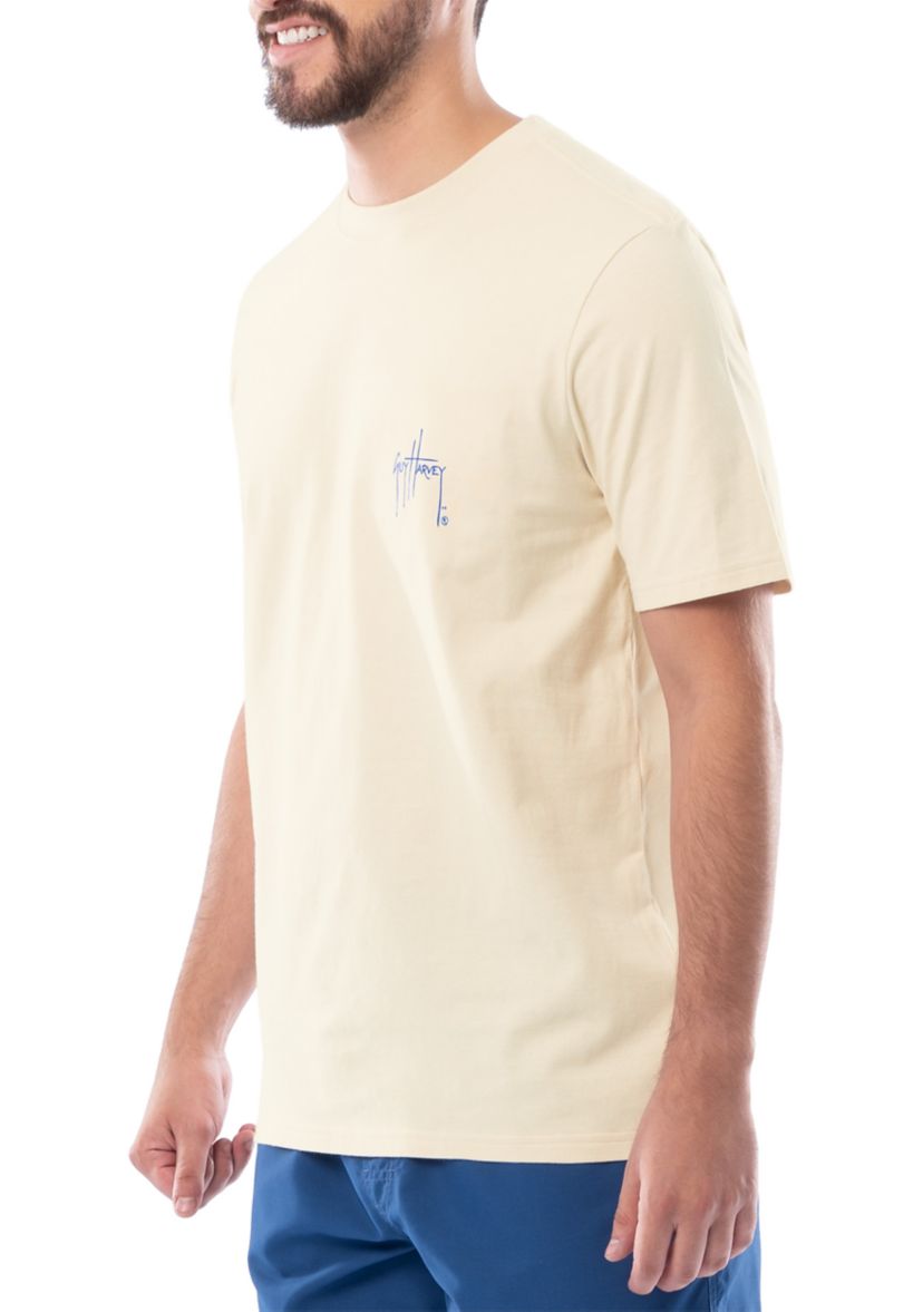 Mens Sunset Paradise Short Sleeve Graphic T-Shirt