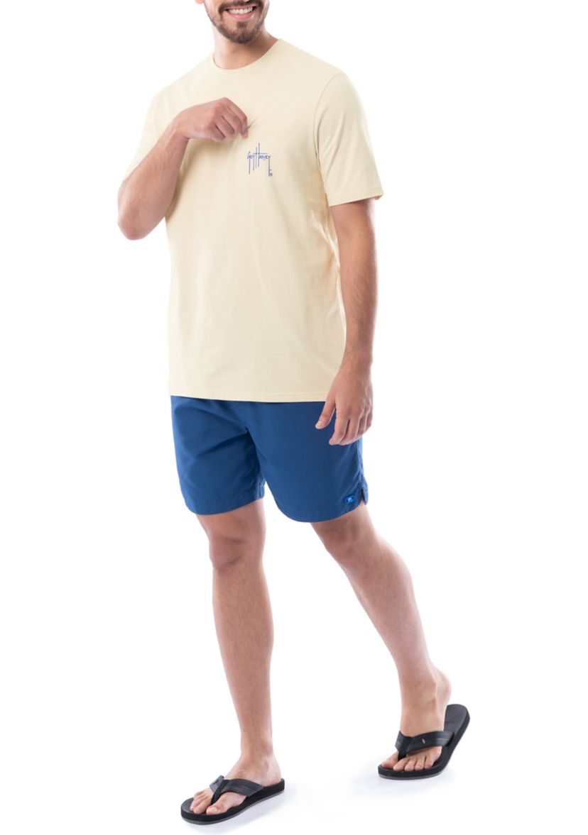 Mens Sunset Paradise Short Sleeve Graphic T-Shirt