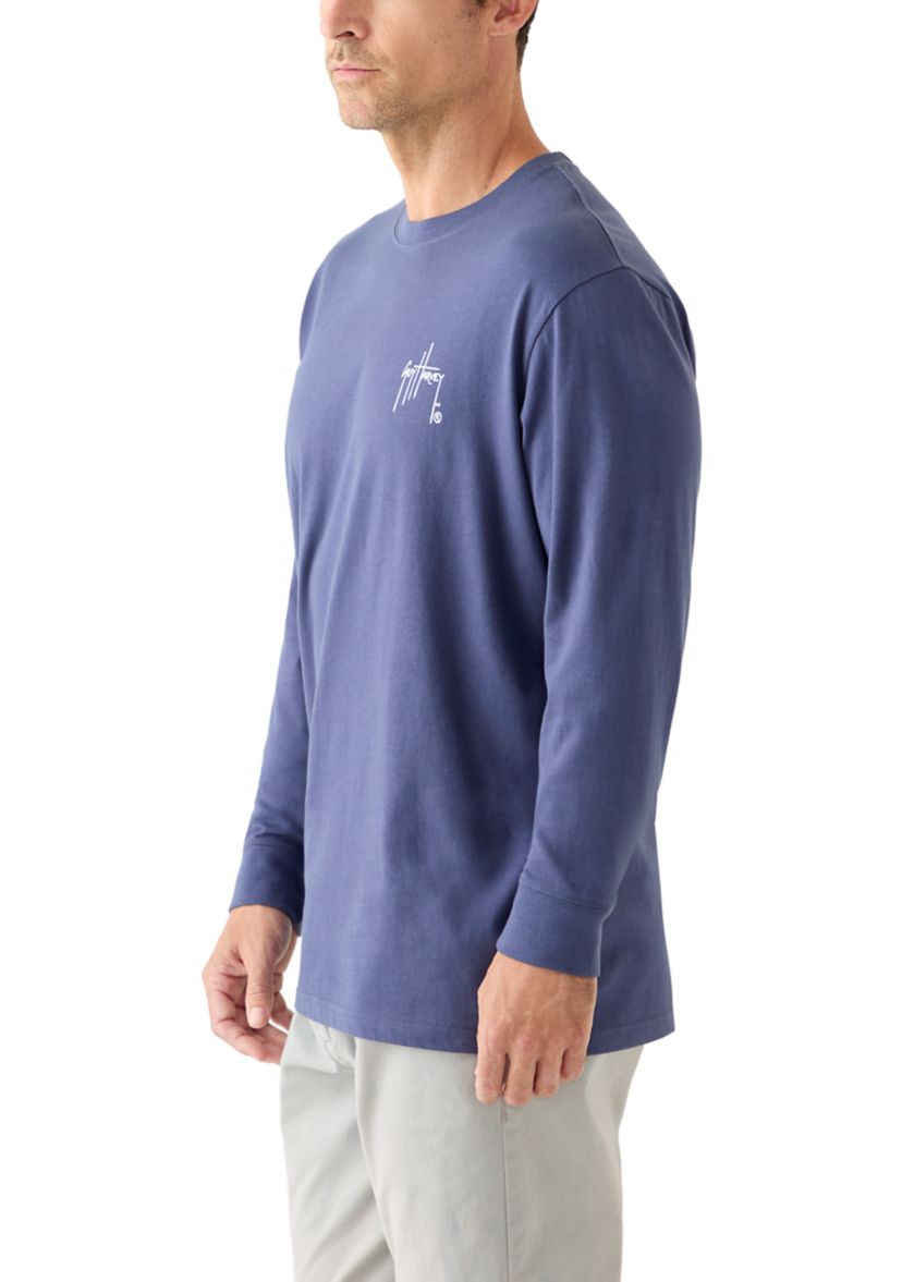 Mens Long Sleeve Sunset Paradise Tee