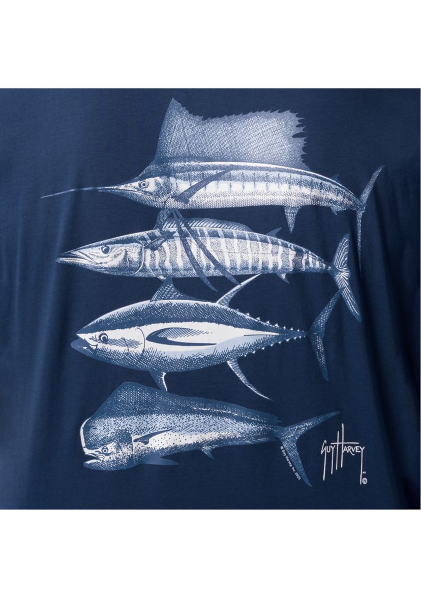 Mens Graphic Long Sleeve Slam Stencil T-Shirt