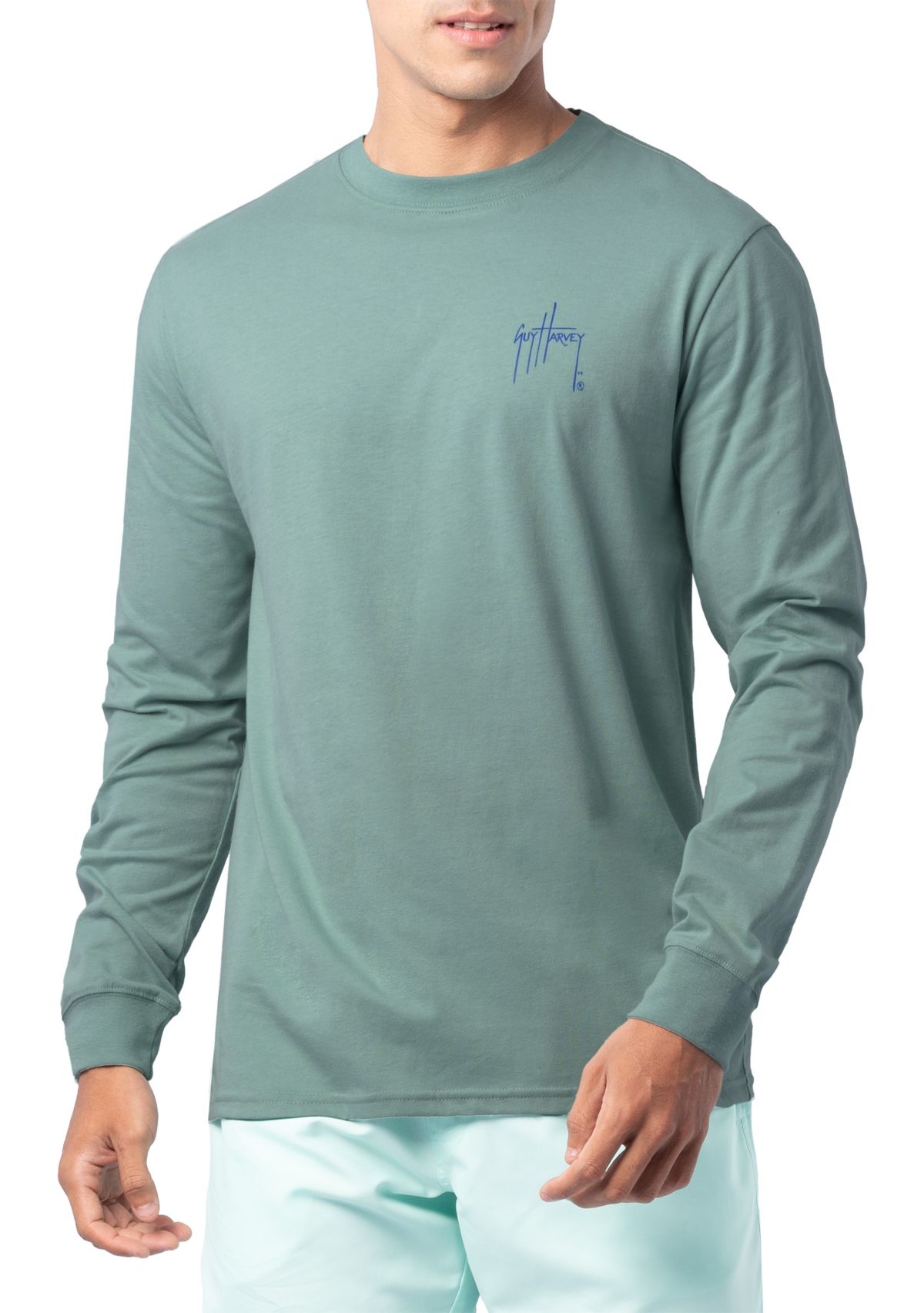 Mens Long Sleeve Saltwater Paradise T-Shirt