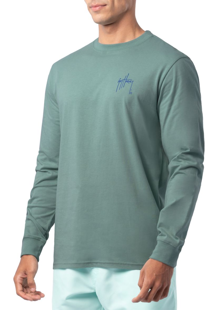 Mens Long Sleeve Saltwater Paradise T-Shirt