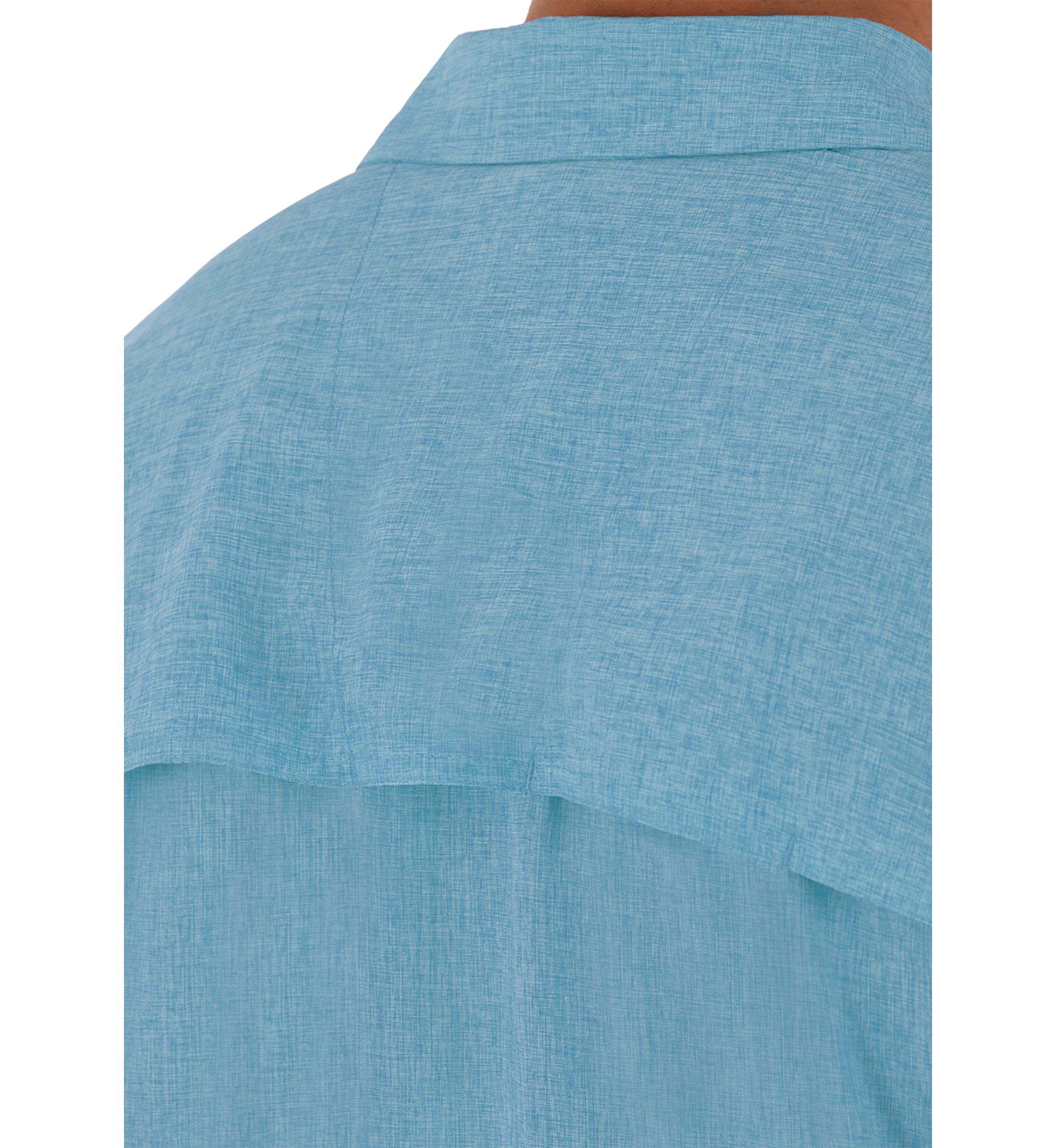 Mens Heathered Textured Fishing Shirt