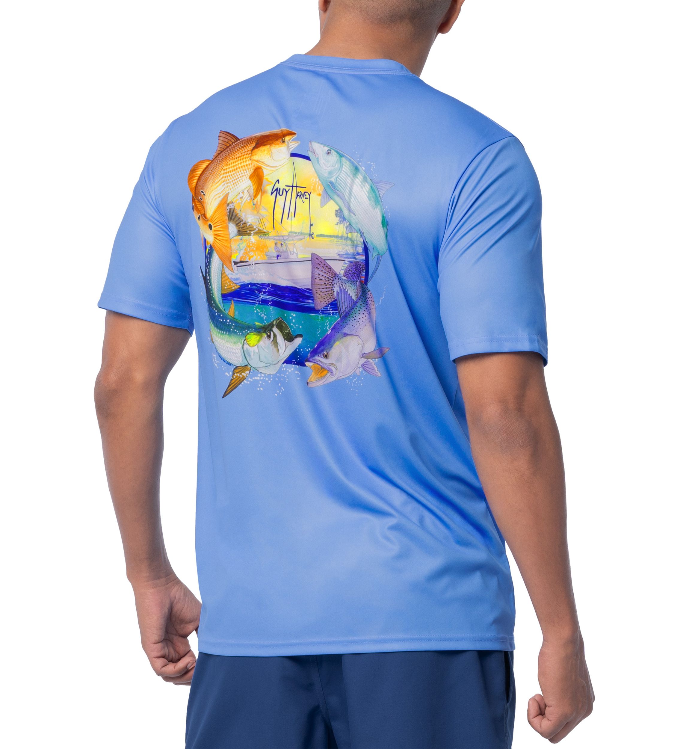 Mens Inshore Four Short Sleeve Performance Shirt