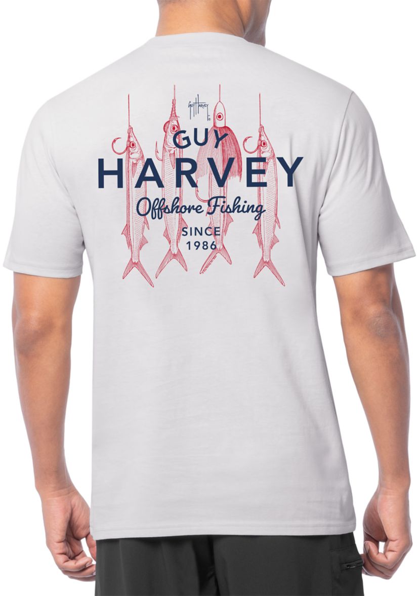 Mens Short Sleeve Offshore Fishing Graphic T-Shirt 