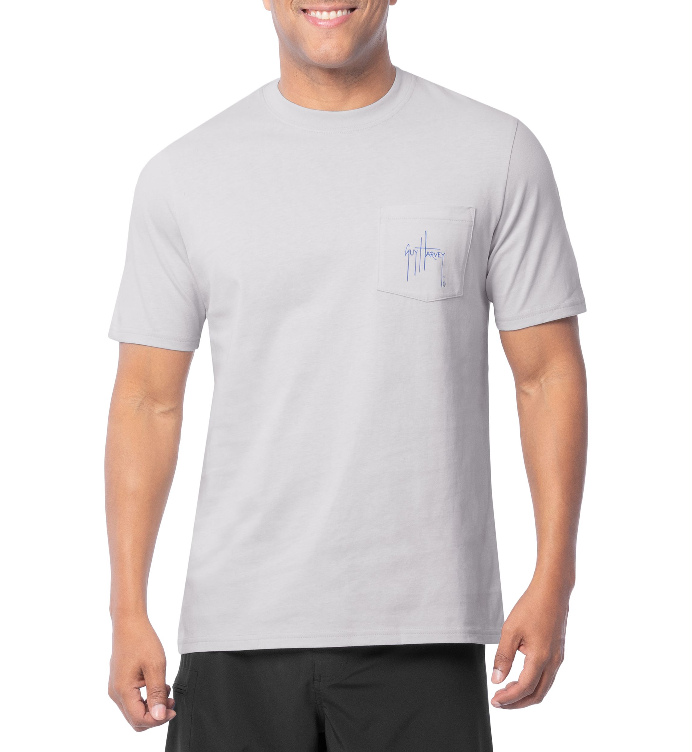 Mens Short Sleeve Offshore Fishing Graphic T-Shirt 
