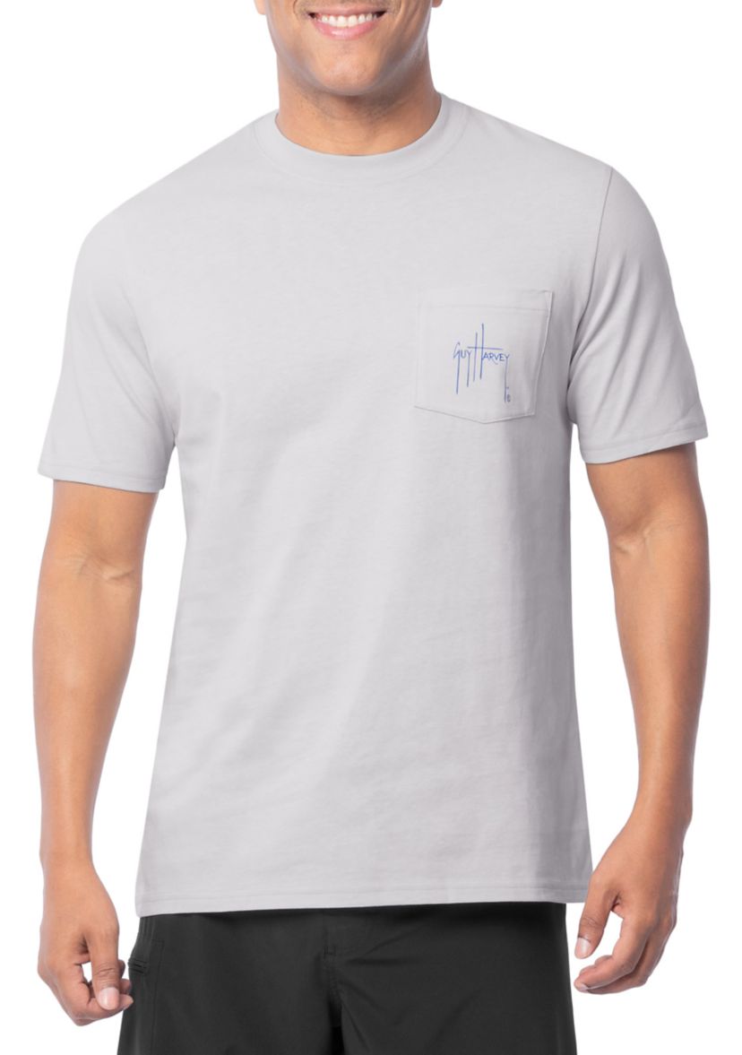 Mens Short Sleeve Offshore Fishing Graphic T-Shirt 