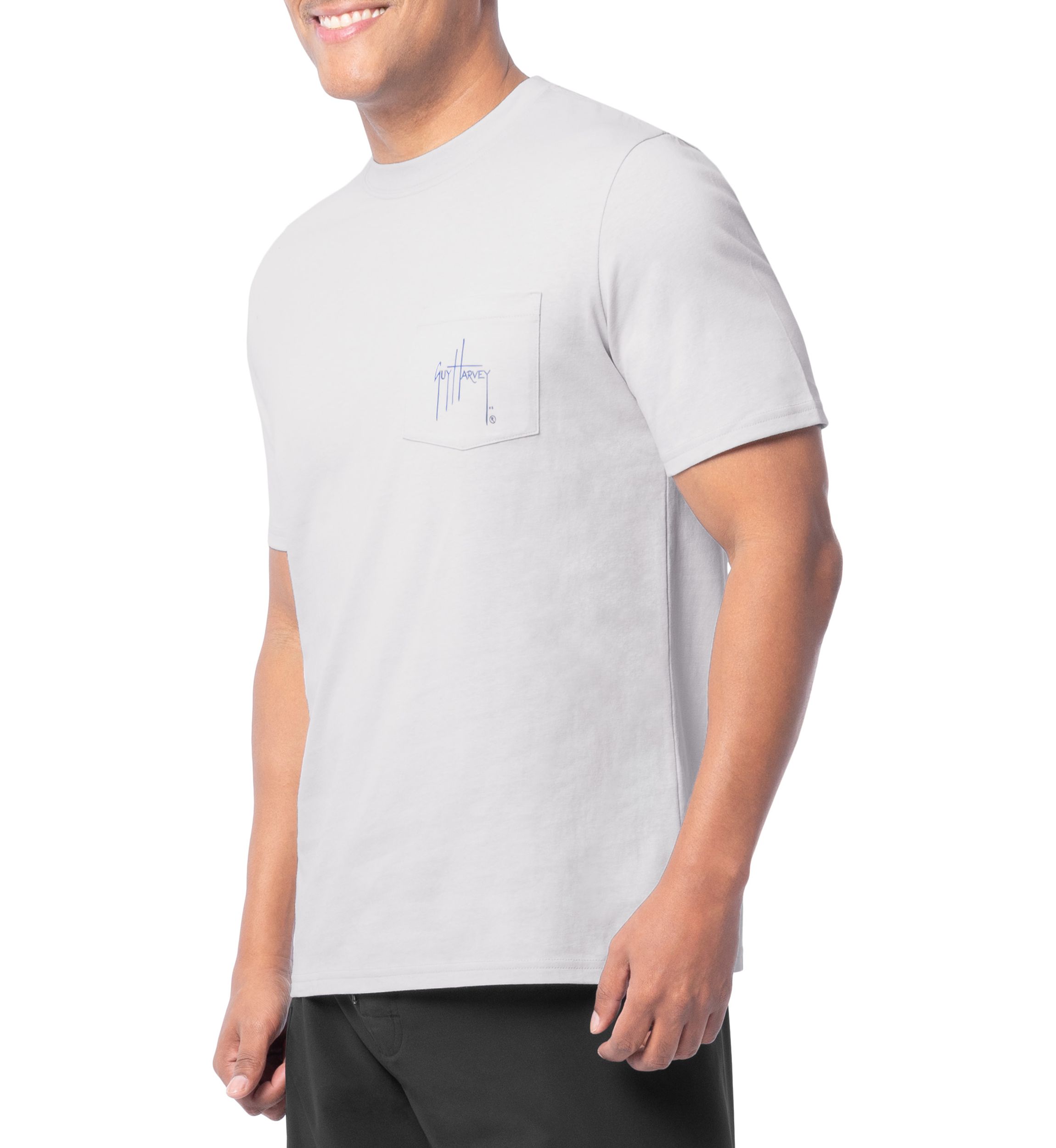 Mens Short Sleeve Offshore Fishing Graphic T-Shirt 