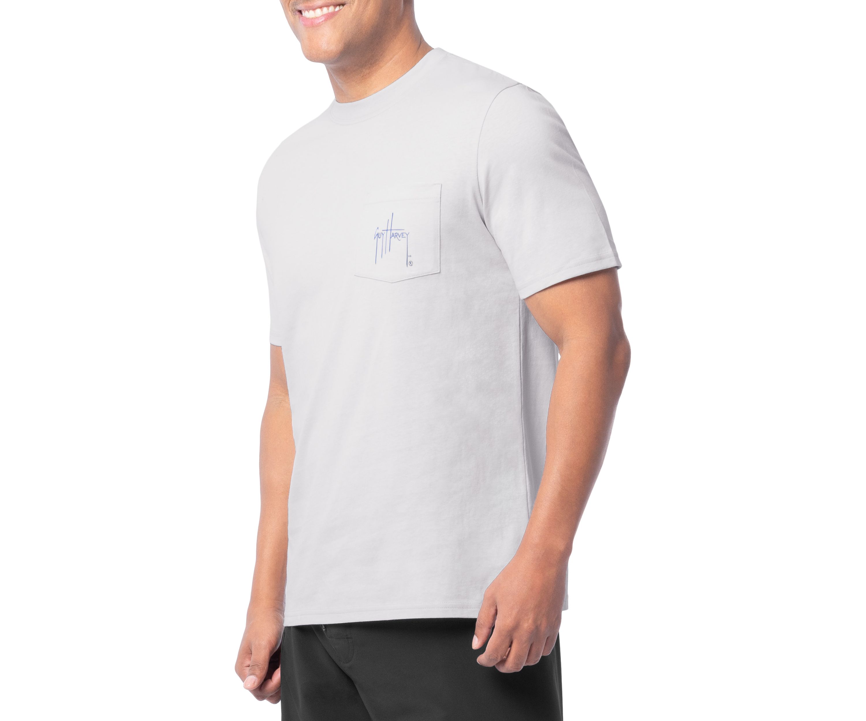 Mens Short Sleeve Offshore Fishing Graphic T-Shirt 
