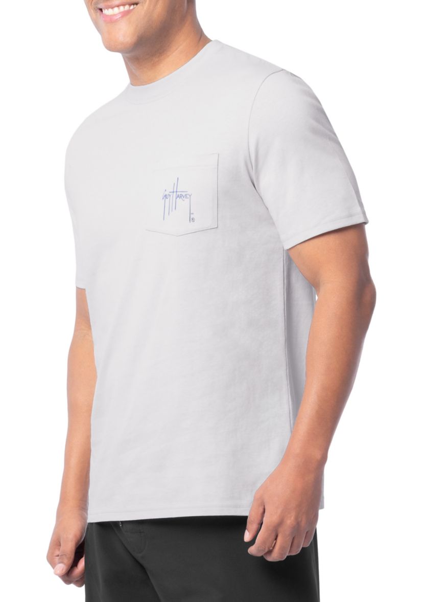 Mens Short Sleeve Offshore Fishing Graphic T-Shirt 