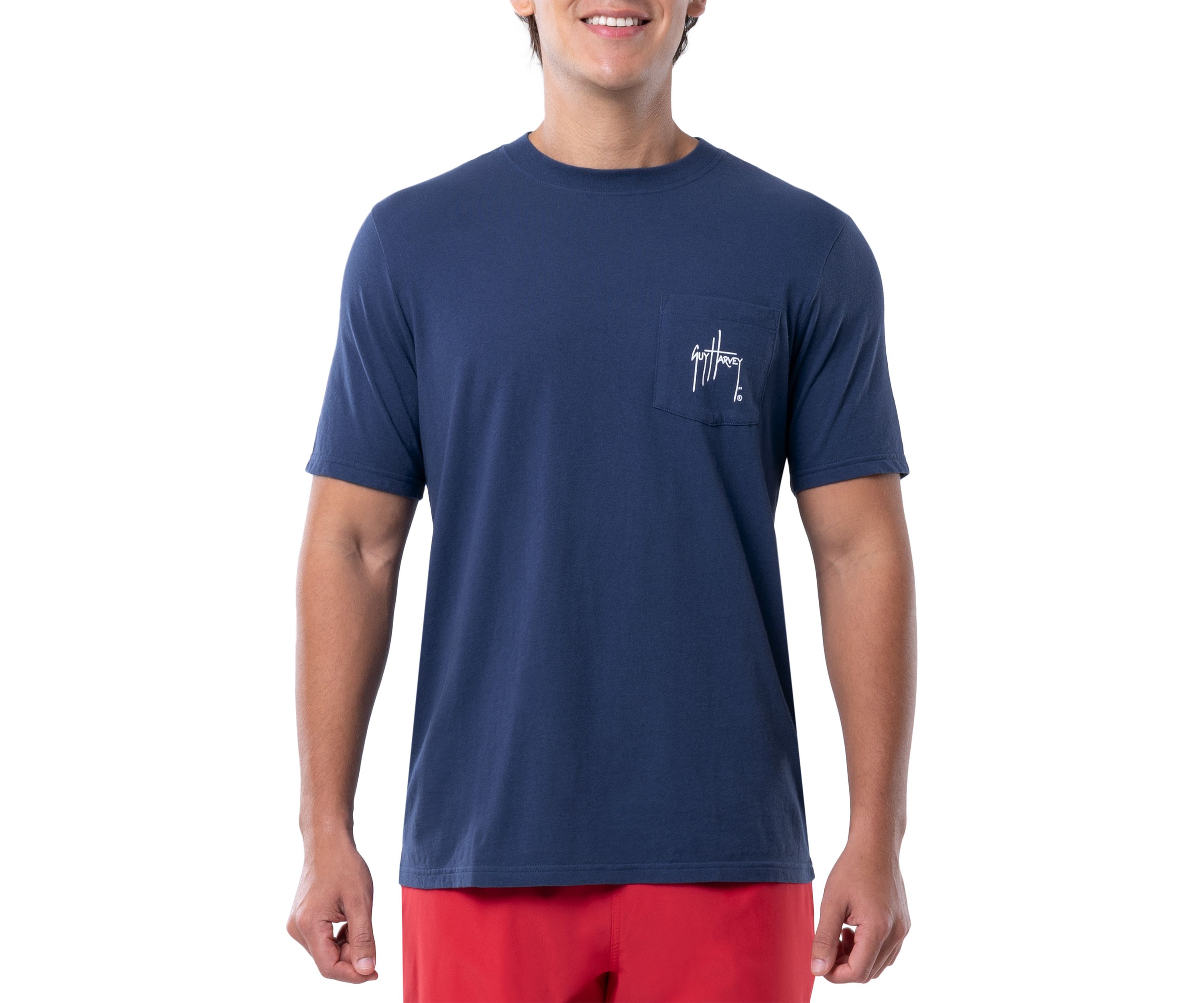 Mens Retro Style Mahi Graphic Short Sleeve Pocket T-Shirt