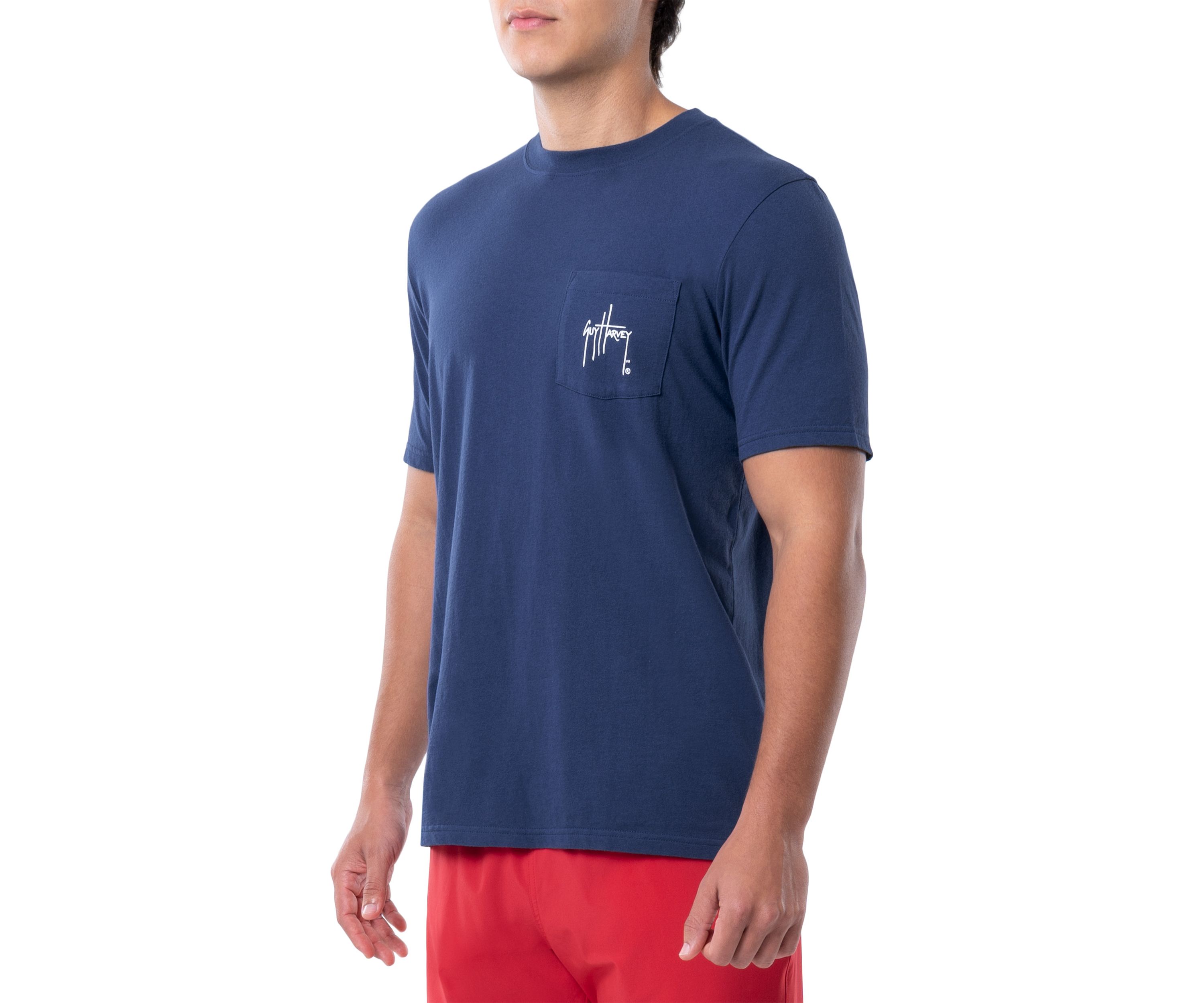 Mens Retro Style Mahi Graphic Short Sleeve Pocket T-Shirt