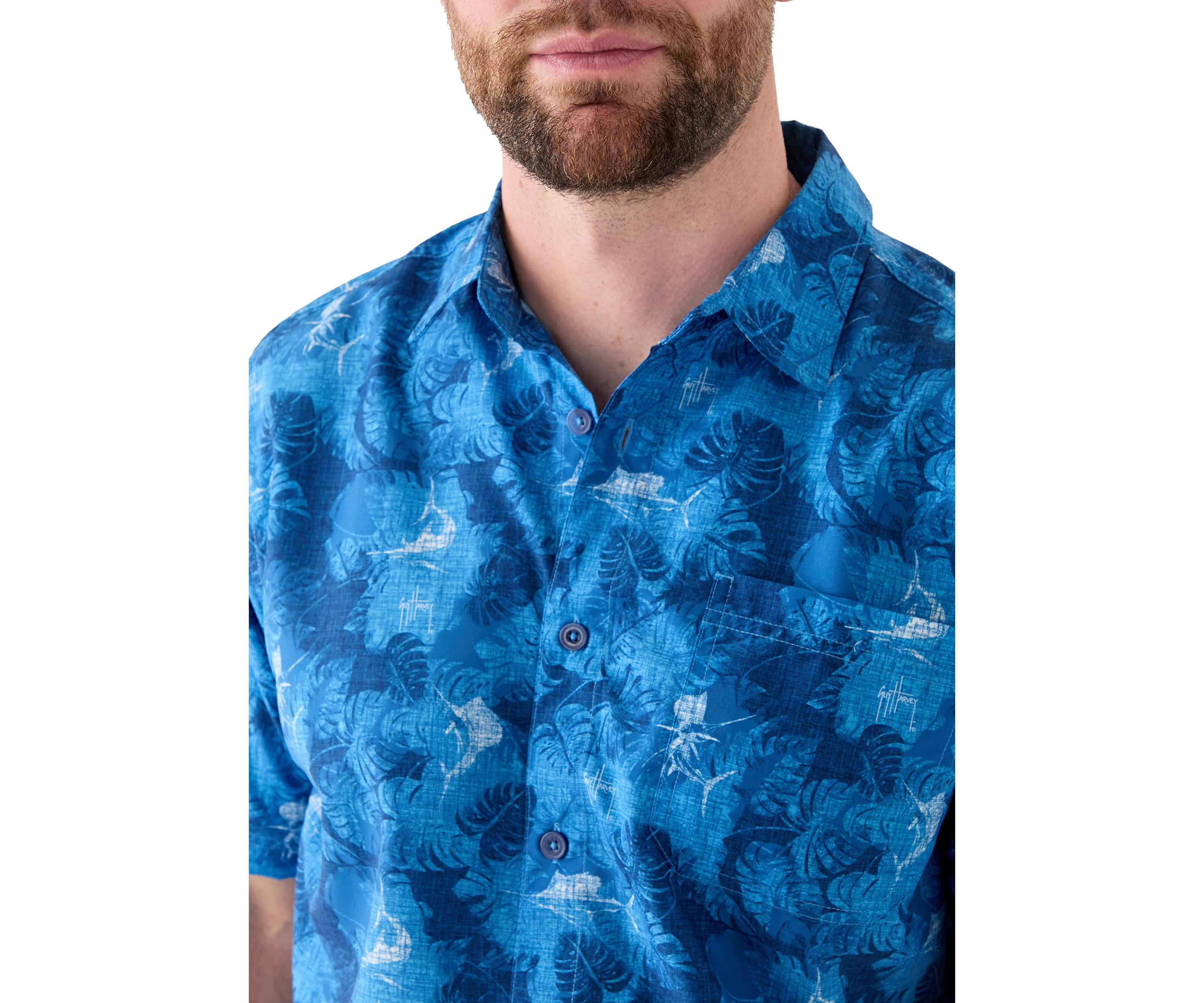 Mens Abstract Shade Printed Fishing Shirt