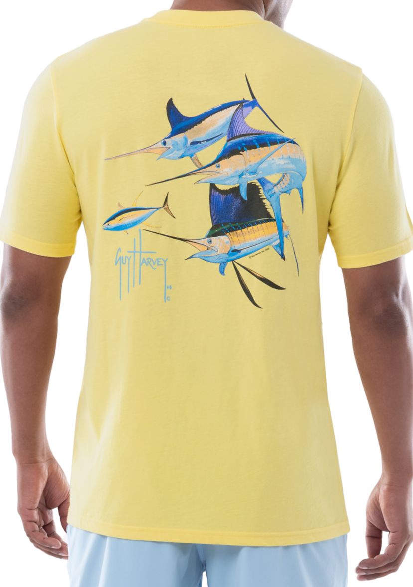 Mens Short Sleeve Trouble Pocket Graphic T-Shirt