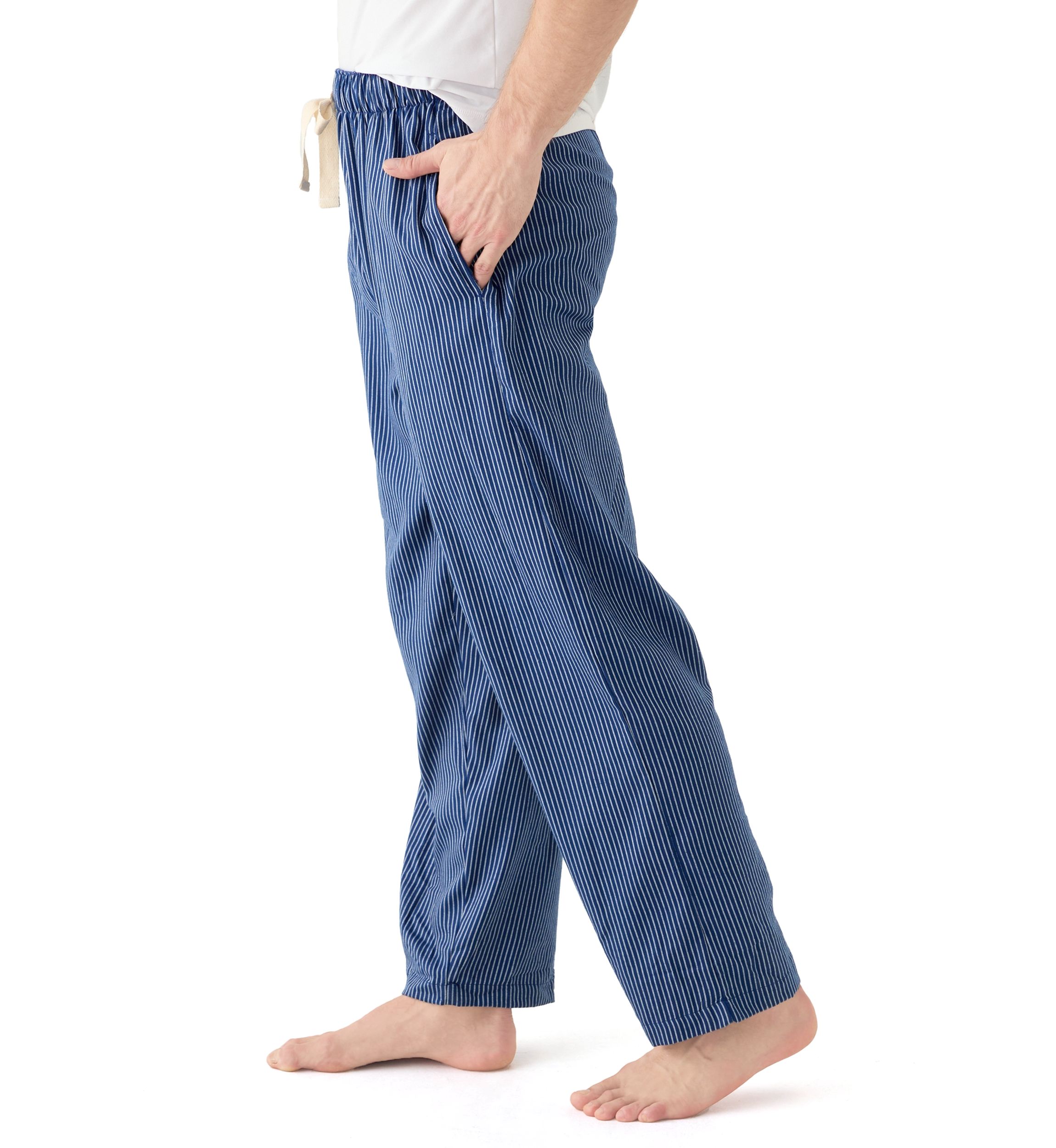 Navy Stripe Woven Pajama Pants