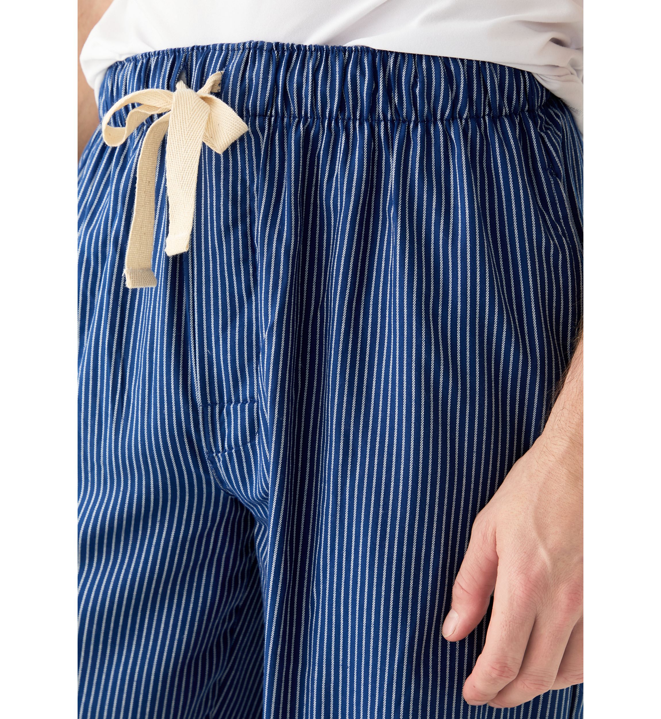 Navy Stripe Woven Pajama Pants