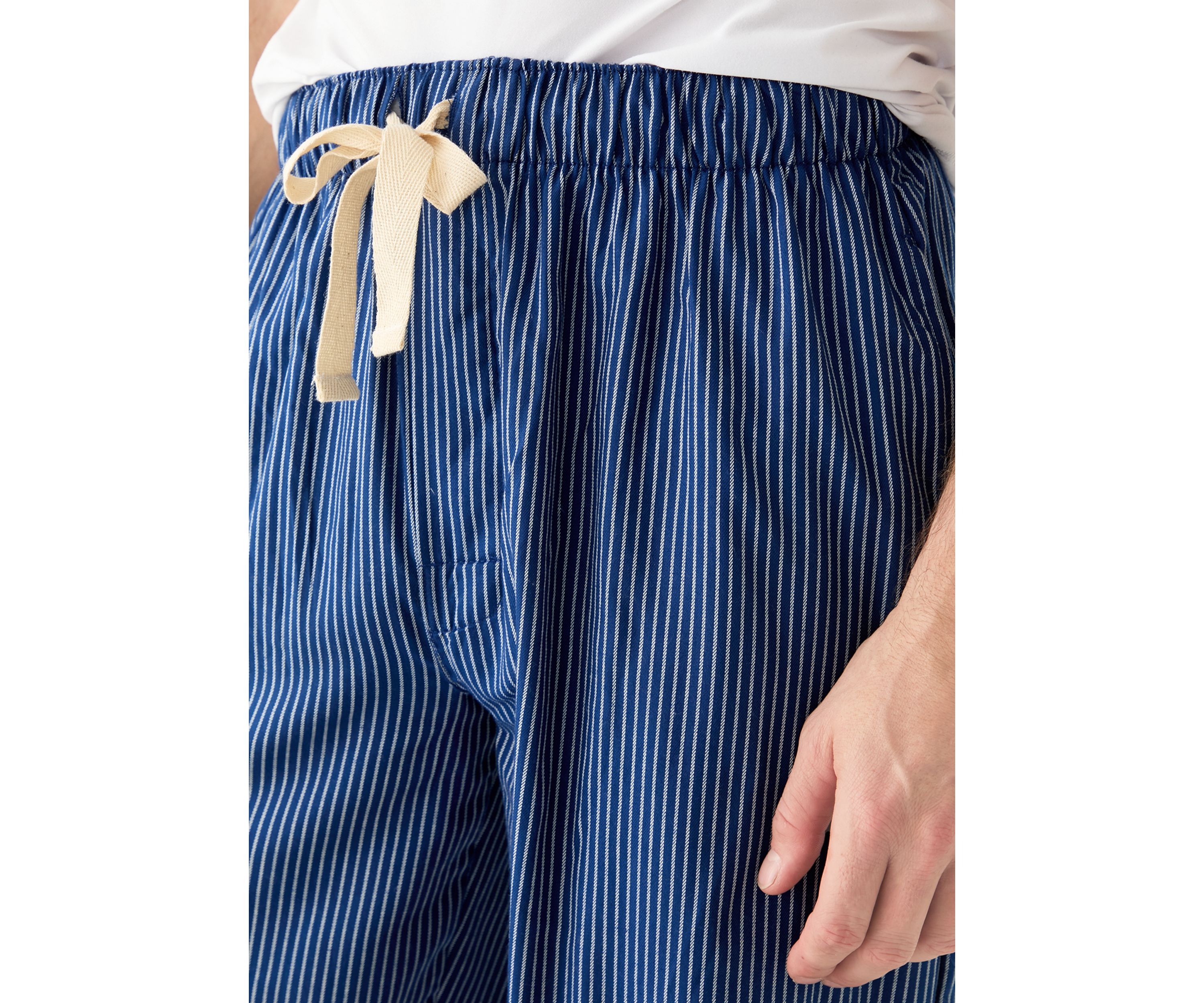 Navy Stripe Woven Pajama Pants