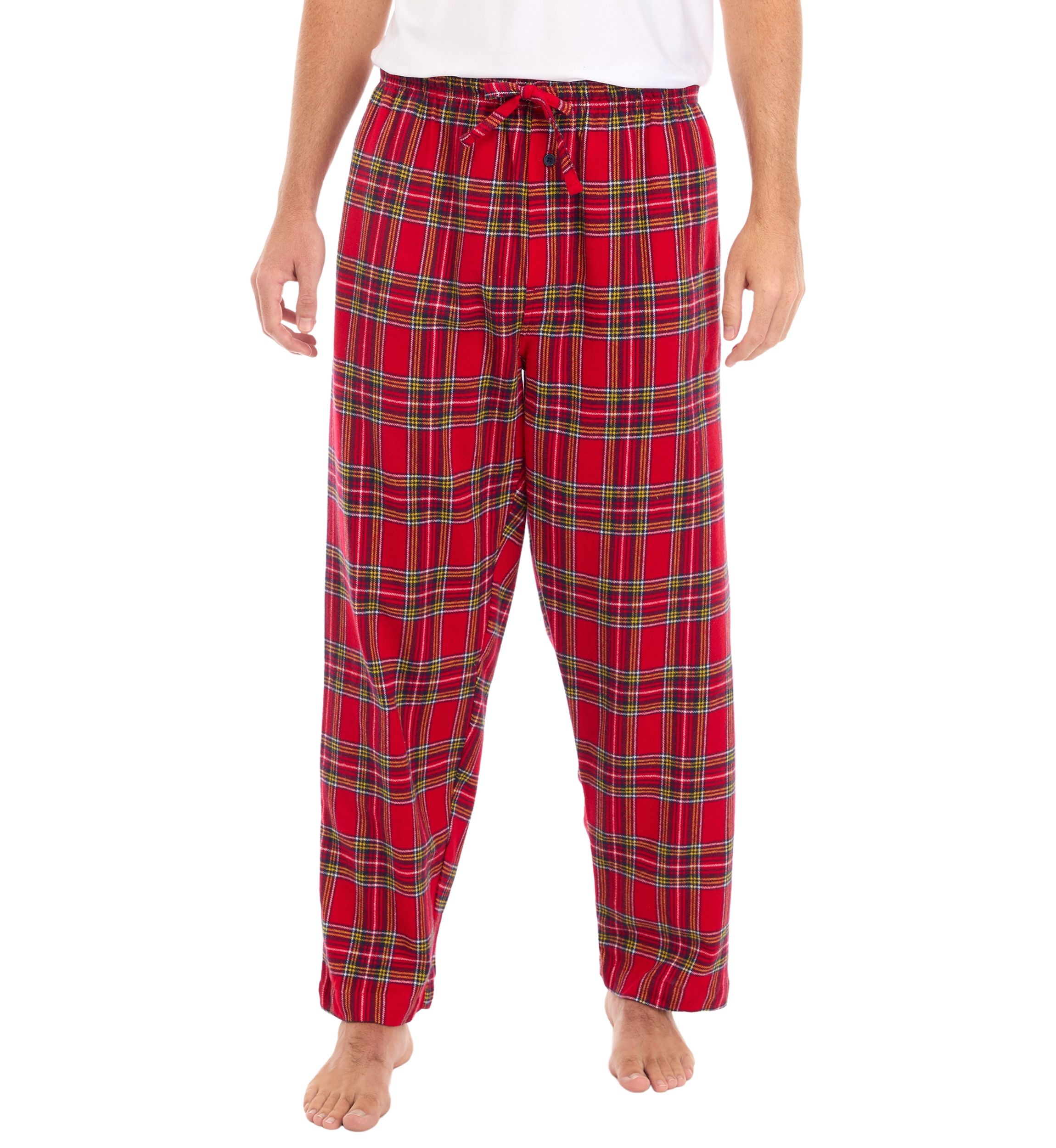 Plaid Printed Flannel Pants