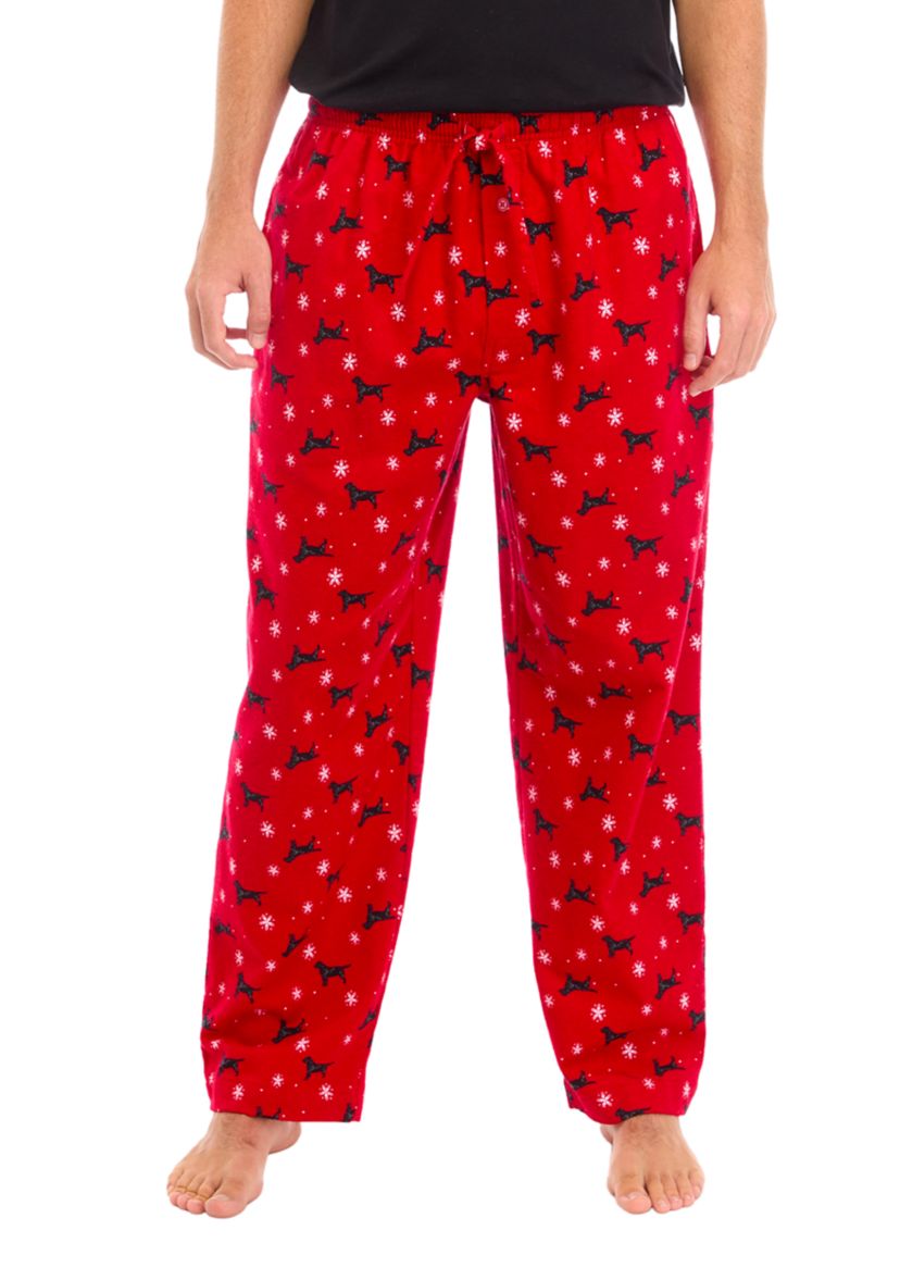  Printed Flannel Pajama Pants 