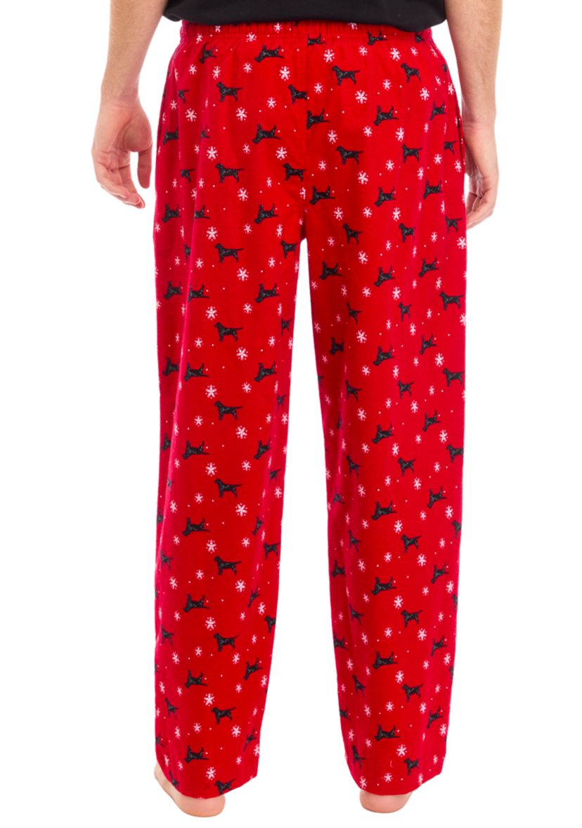  Printed Flannel Pajama Pants 