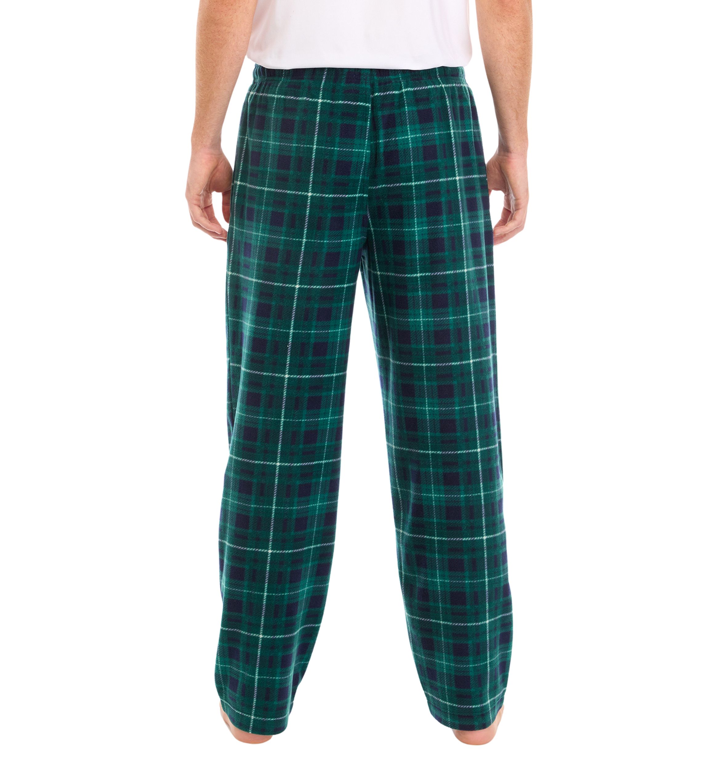 Plaid Printed Microfleece Pants
