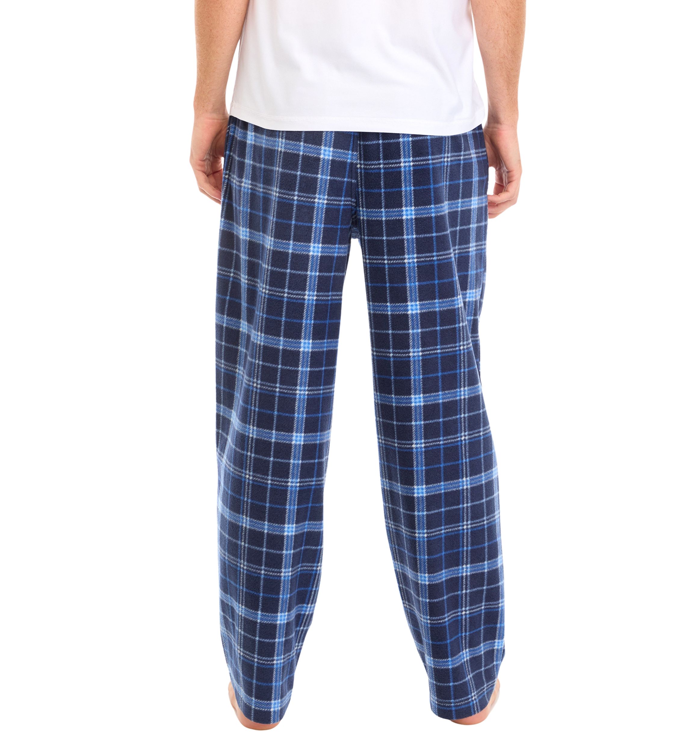 Plaid Printed Microfleece Pants