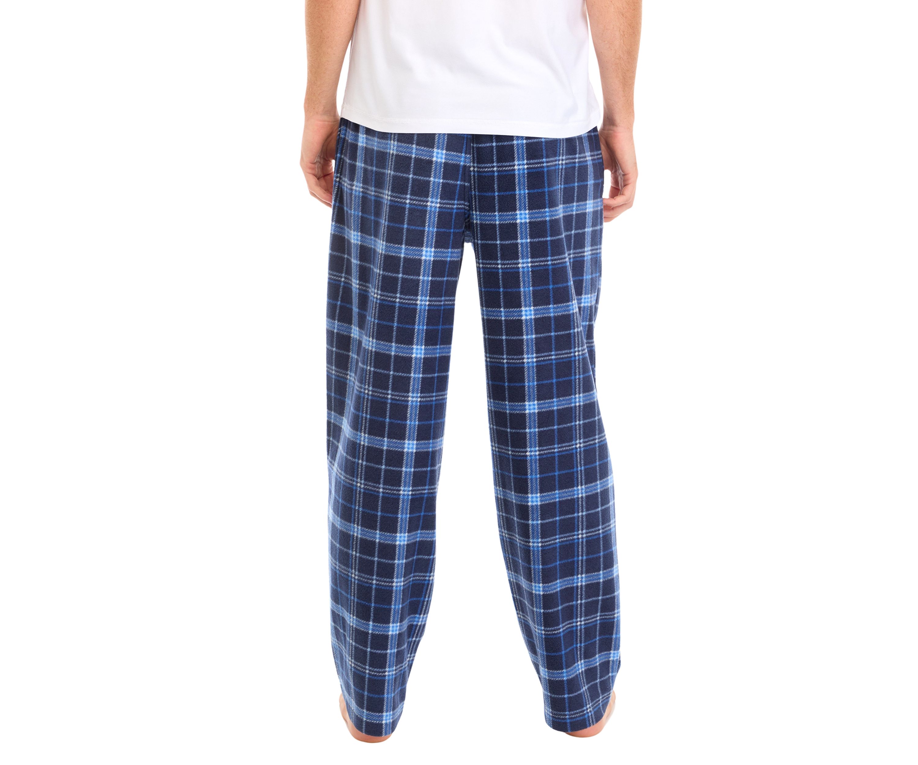Plaid Printed Microfleece Pants