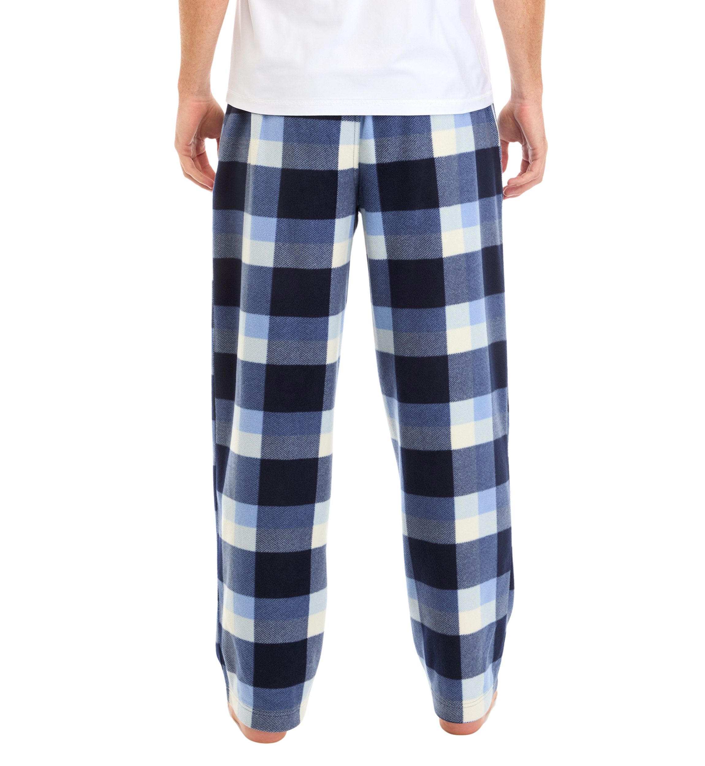 Check Printed Microfleece Pants