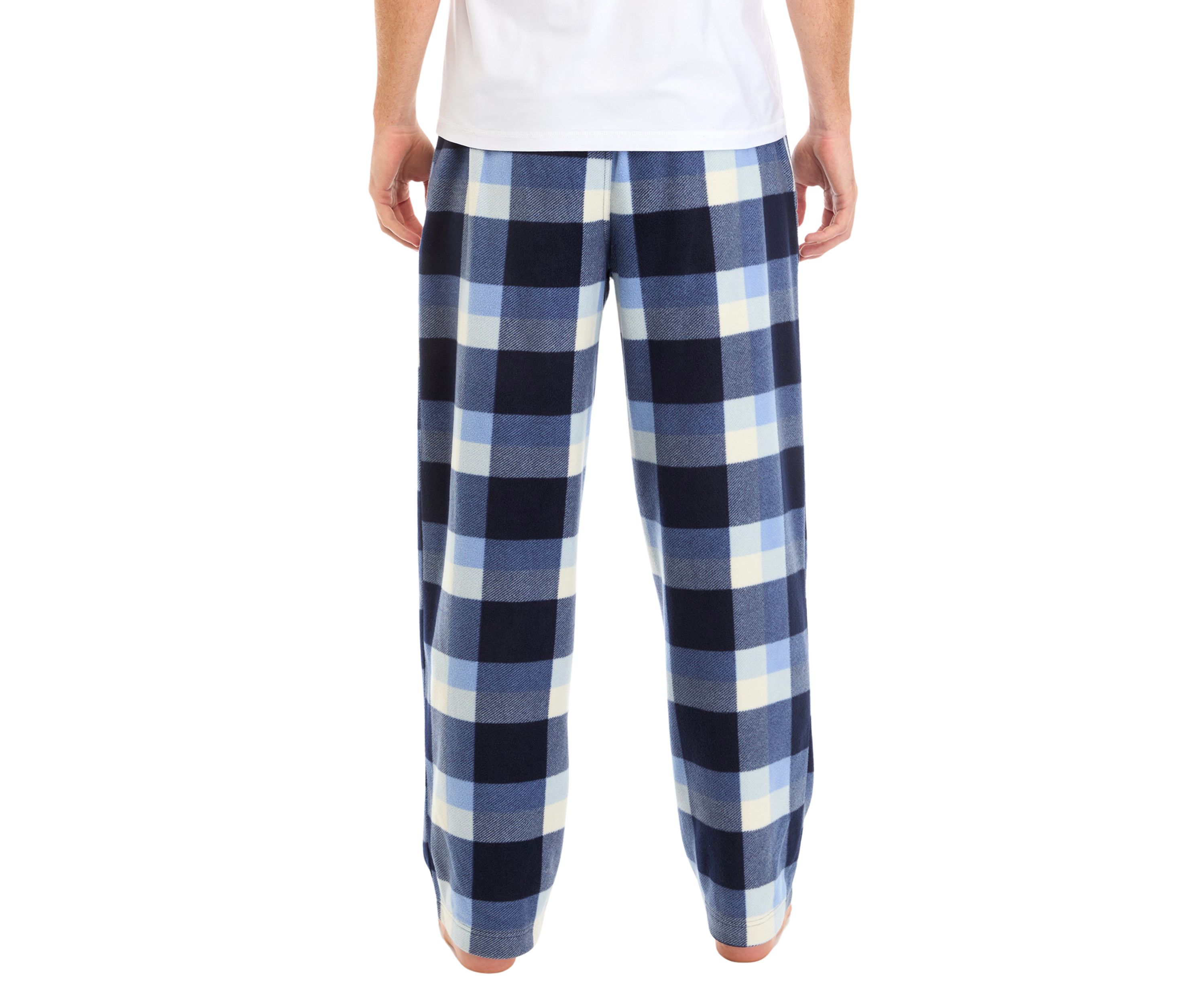 Check Printed Microfleece Pants