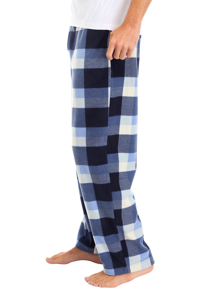 Check Printed Microfleece Pants