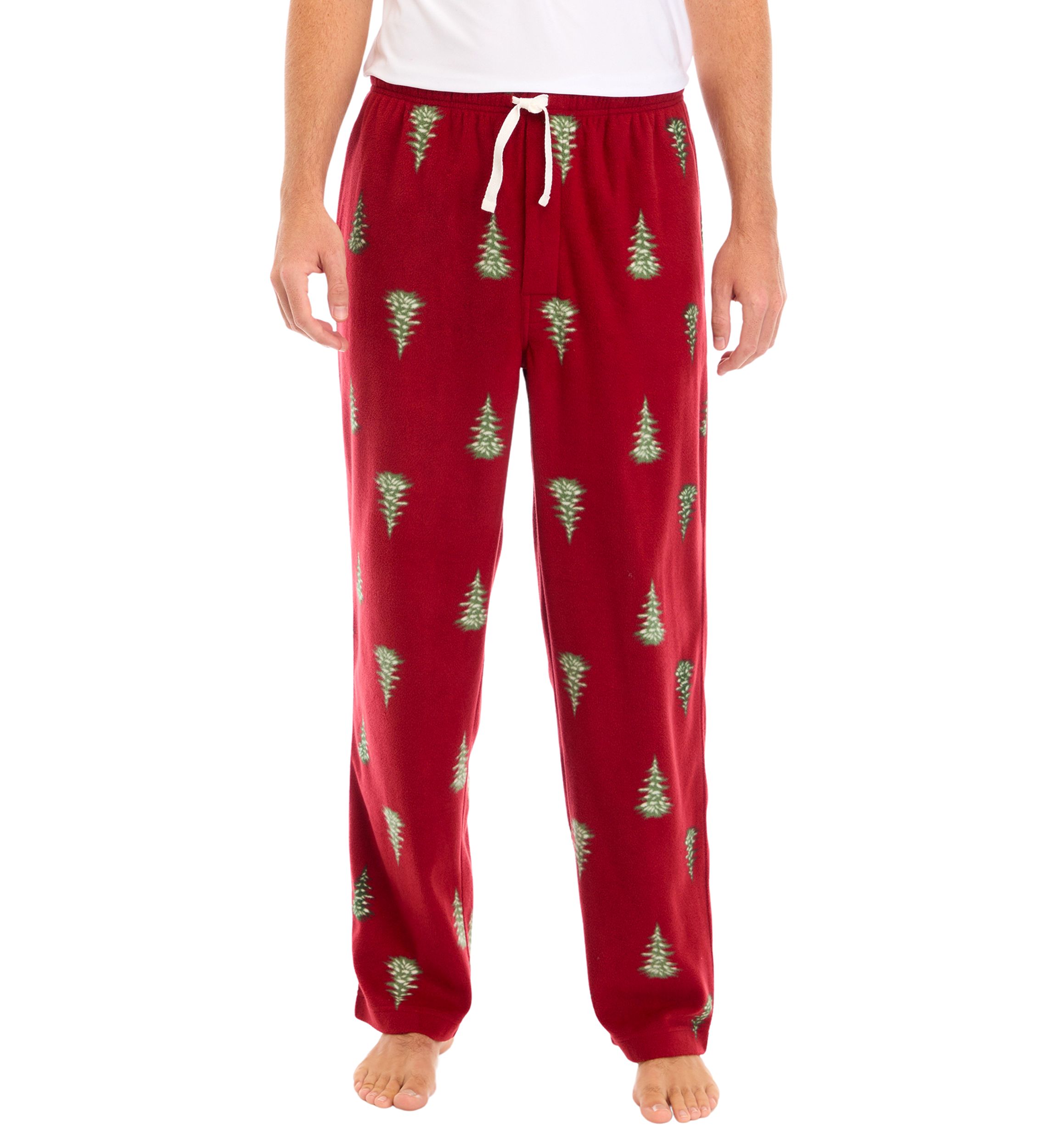 Tree Printed Microfleece Pants